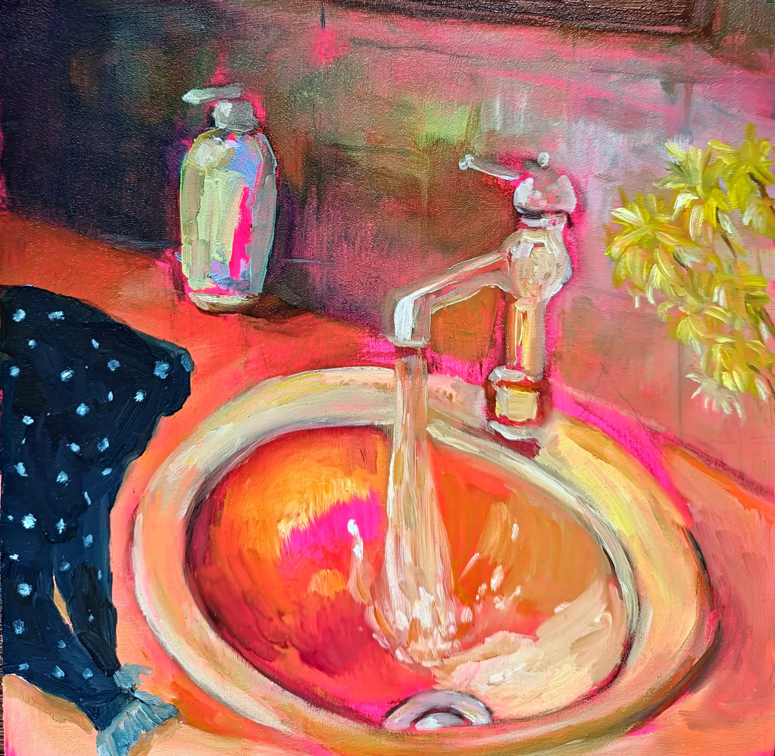 Glamour Hour oil on panel by Sumera Khan 8x8.jpg