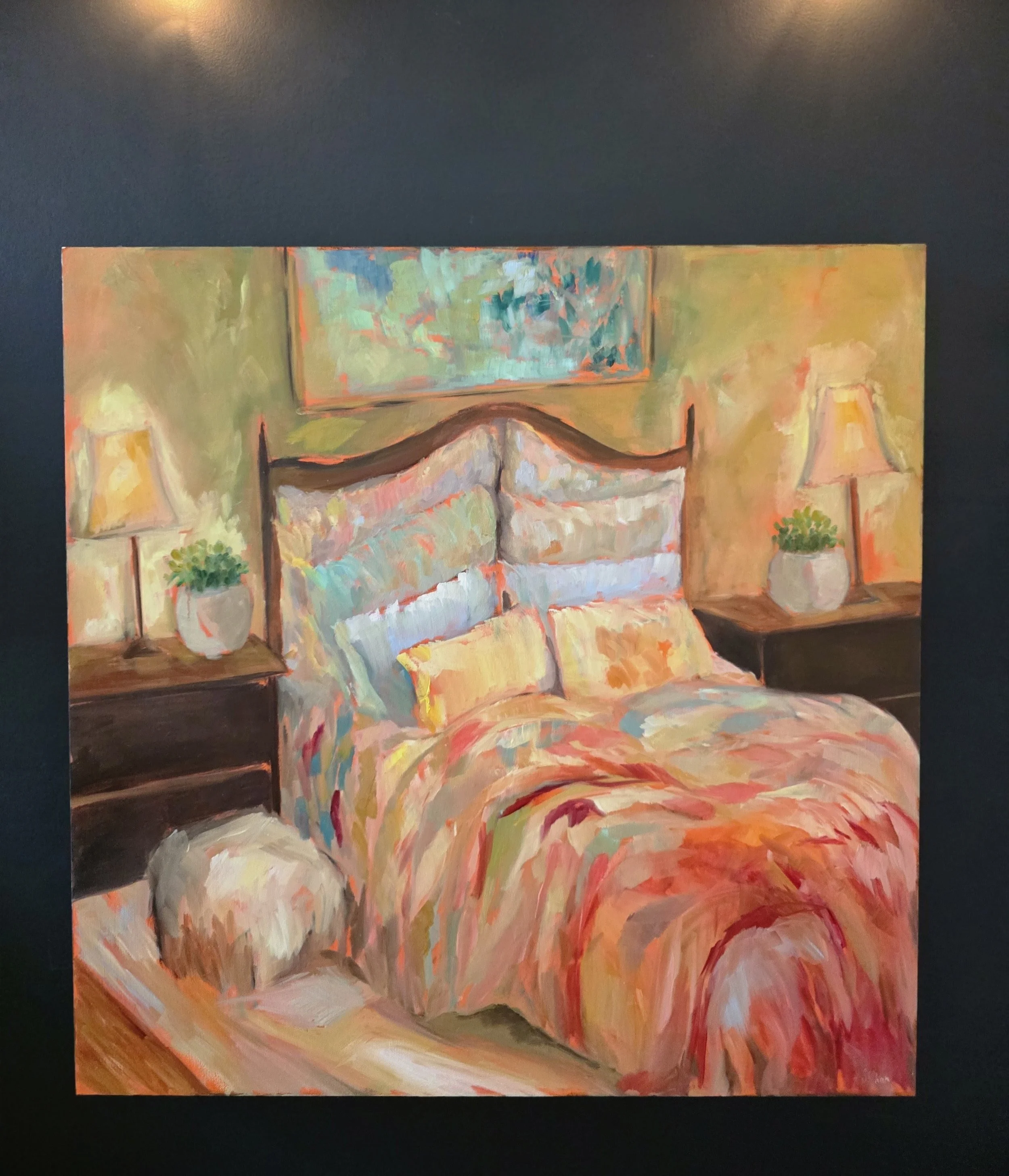 The Big Embrace 24x24in Oil on Wood Panel