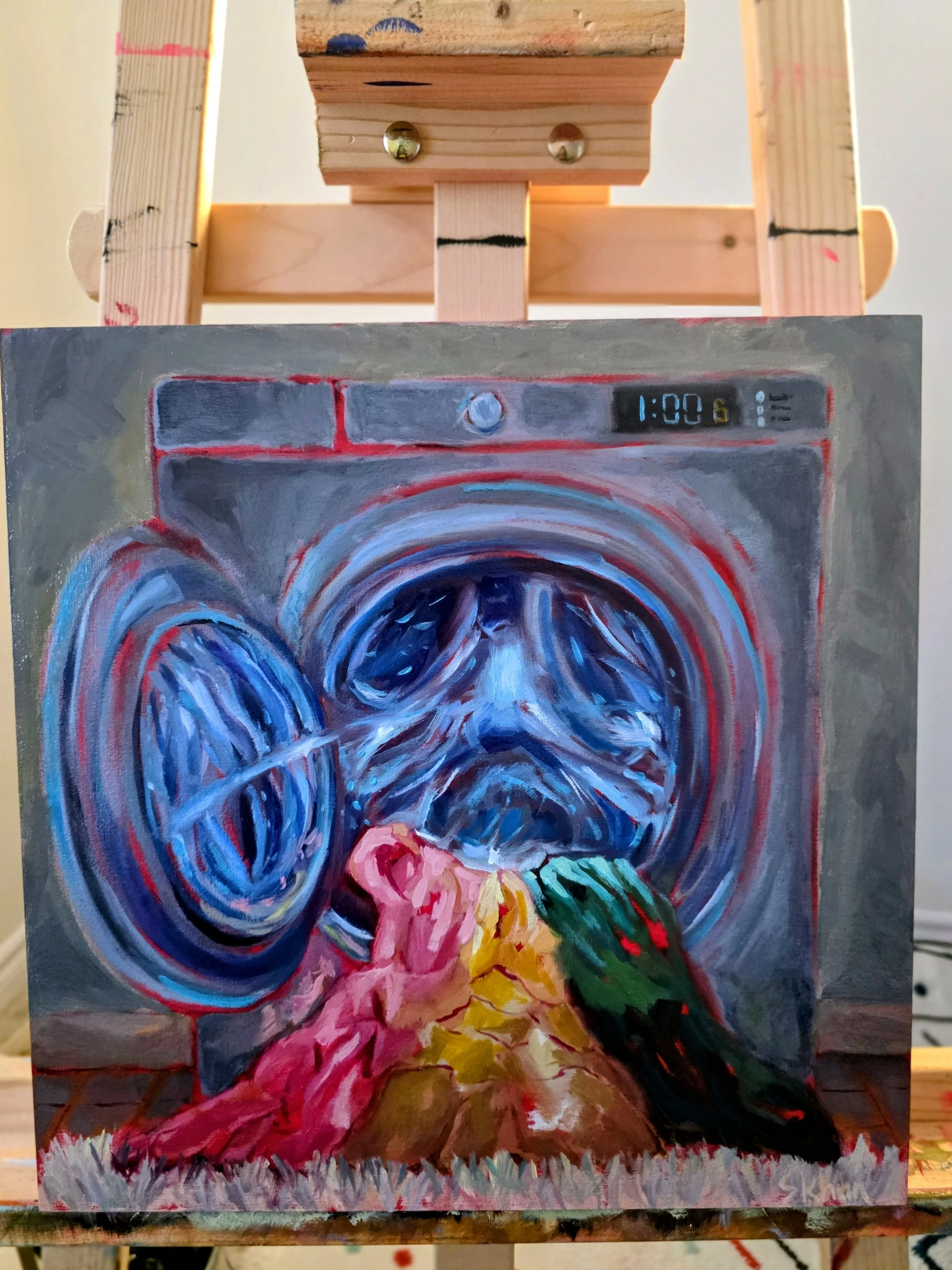 Endless Cycle - Oil on Wood Panel 12x12 - SOLD