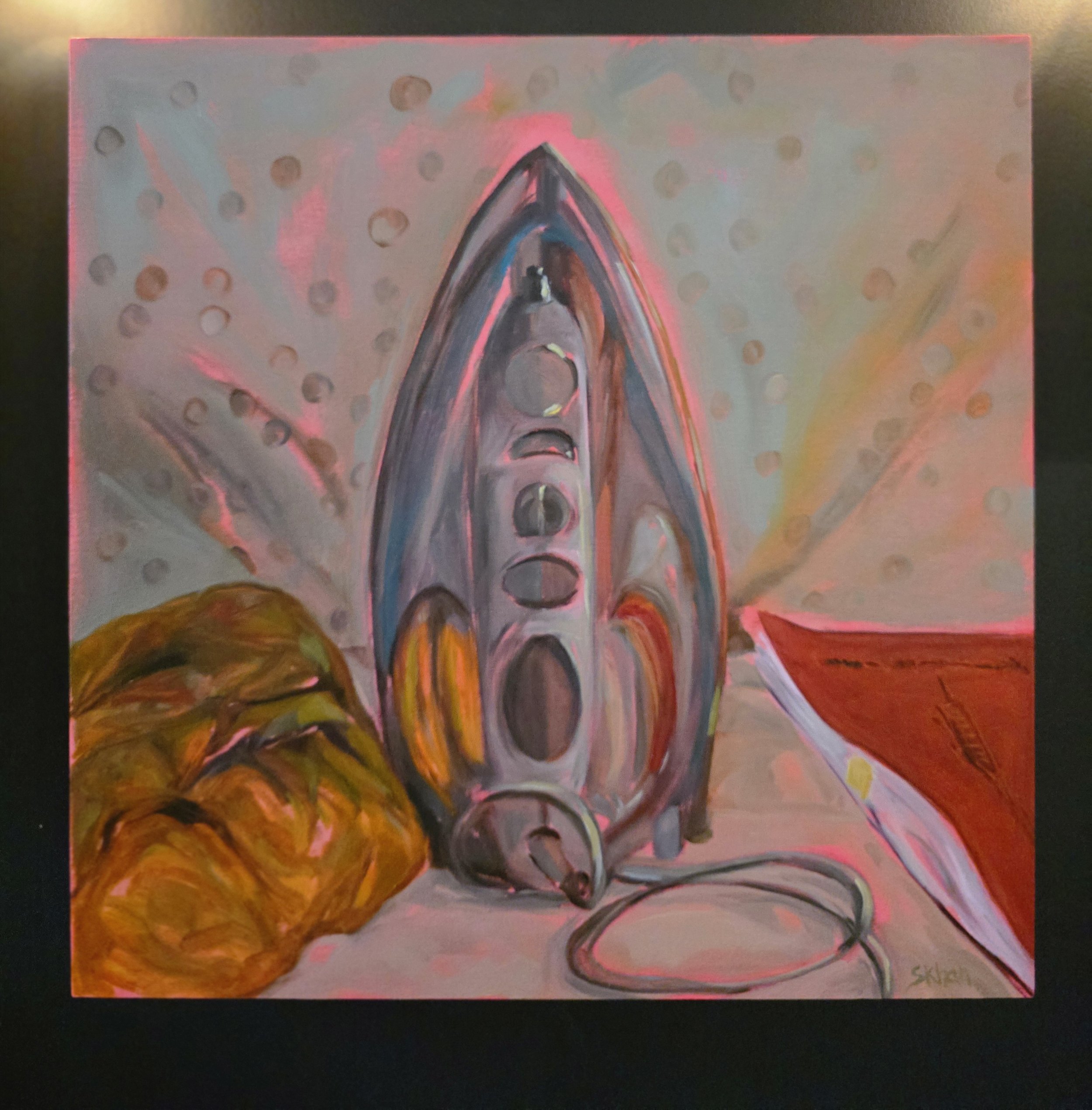 Give Me A Break 16x16in Oil on Wood Panel
