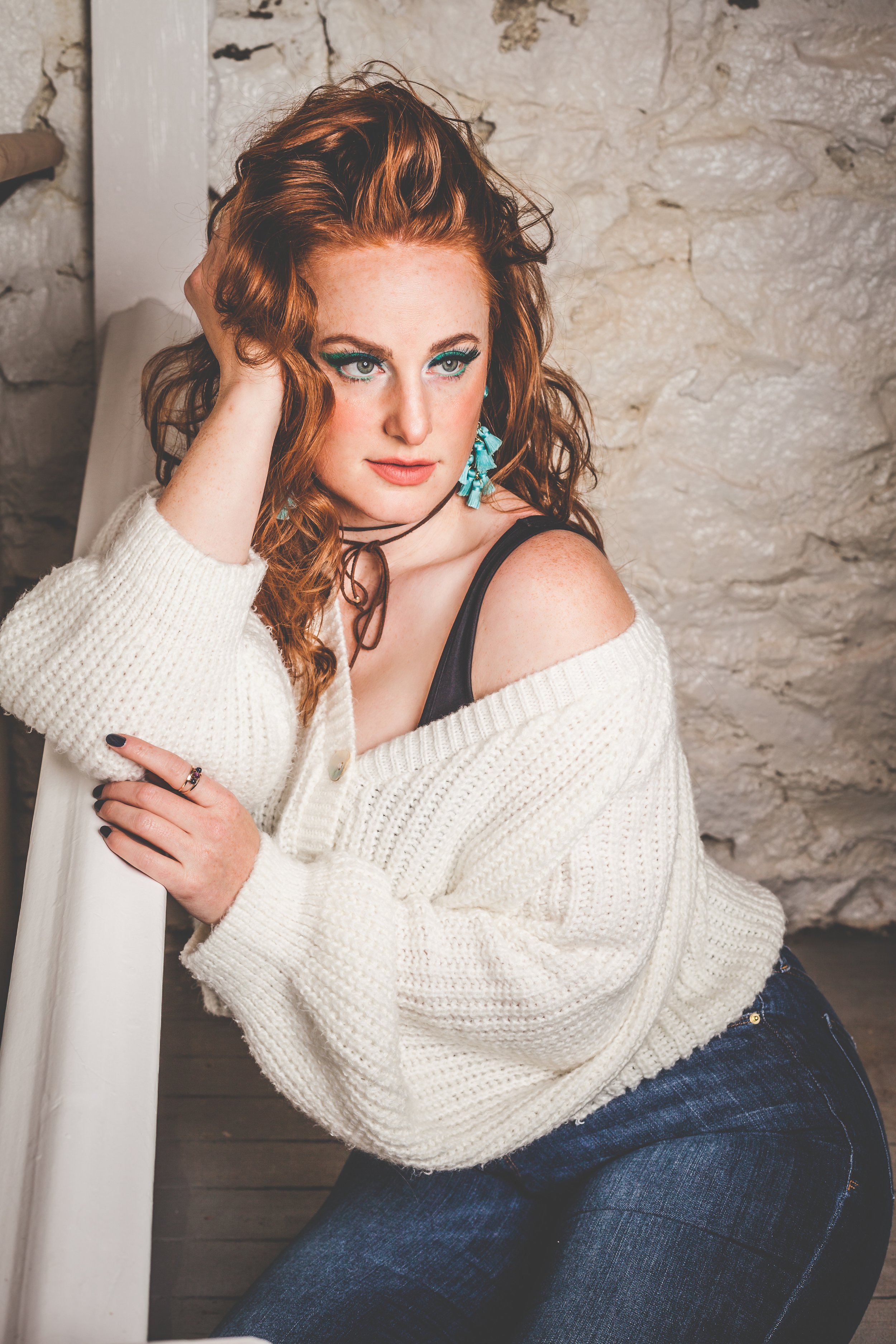 Brittany Danielle cozy sweater, Brittany Danielle Music, Brittany Danielle, red head pop singer