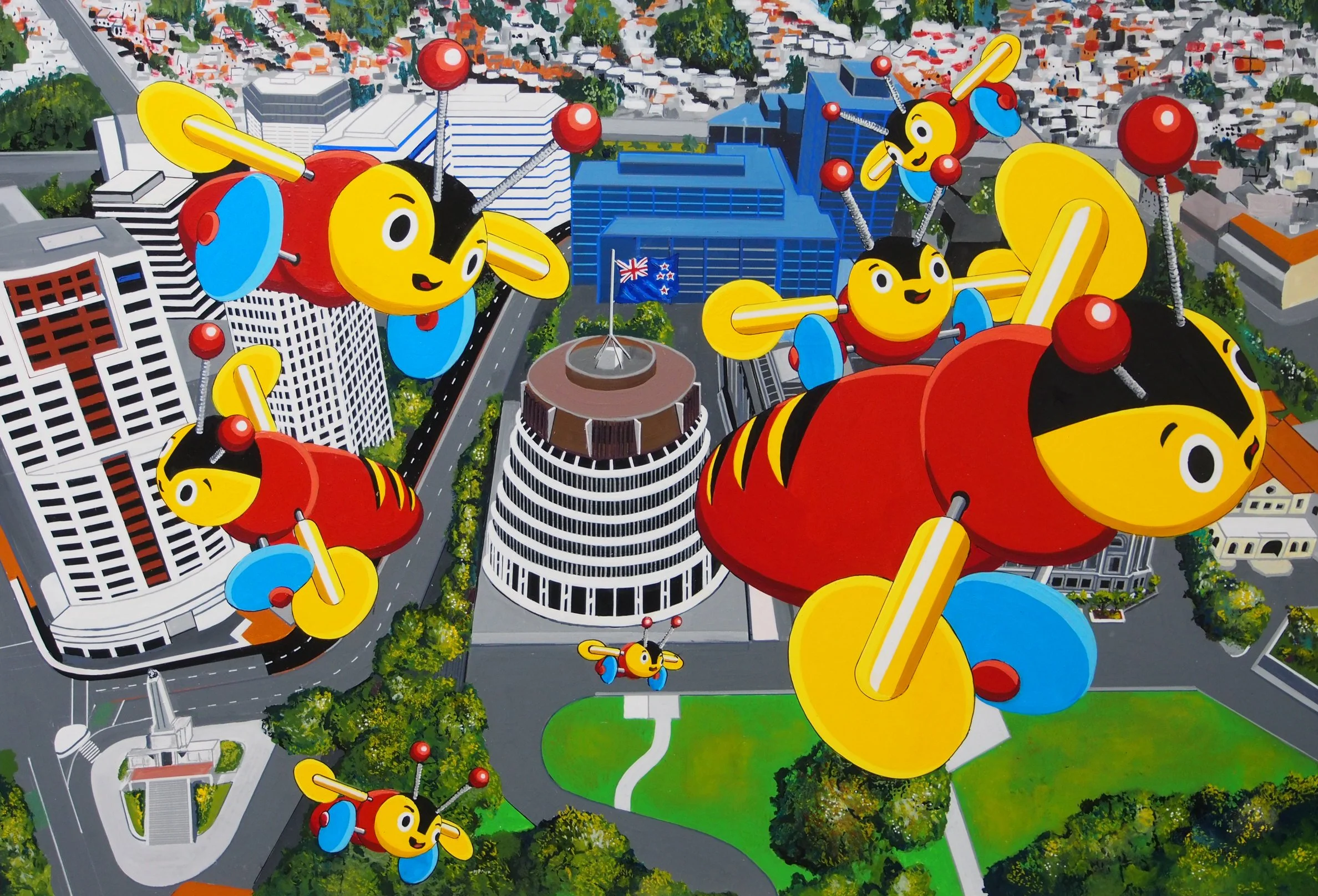 painting the bee hive finished.jpg