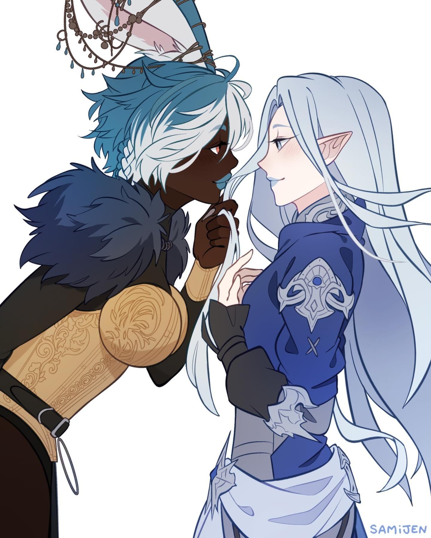 Commission for @/xivparadoxiv 💙

Art made by me using #clipstudiopaint 

#ffxiv #viera #ysayle
