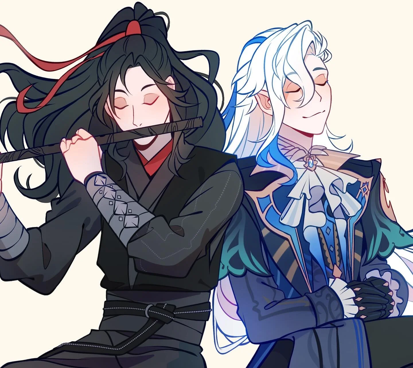 Commission for motherfleckers 🪈🌧️

#genshinimpactfanart #mdzs