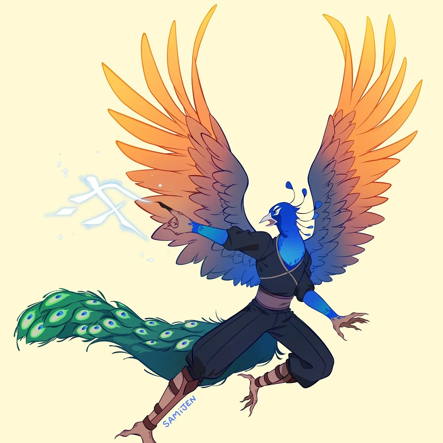 Commission for xenoglossxiv 🦚✨

#dnd #dndcharacterart