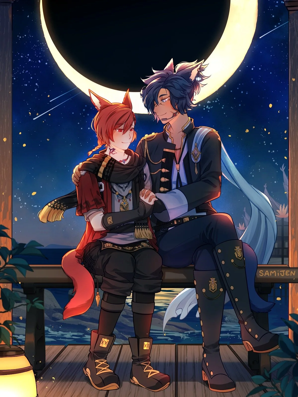 Commission for everfinite ❤️💙

#ffxiv #wolgraha #clipstudiopaint #artcommission #digitalart