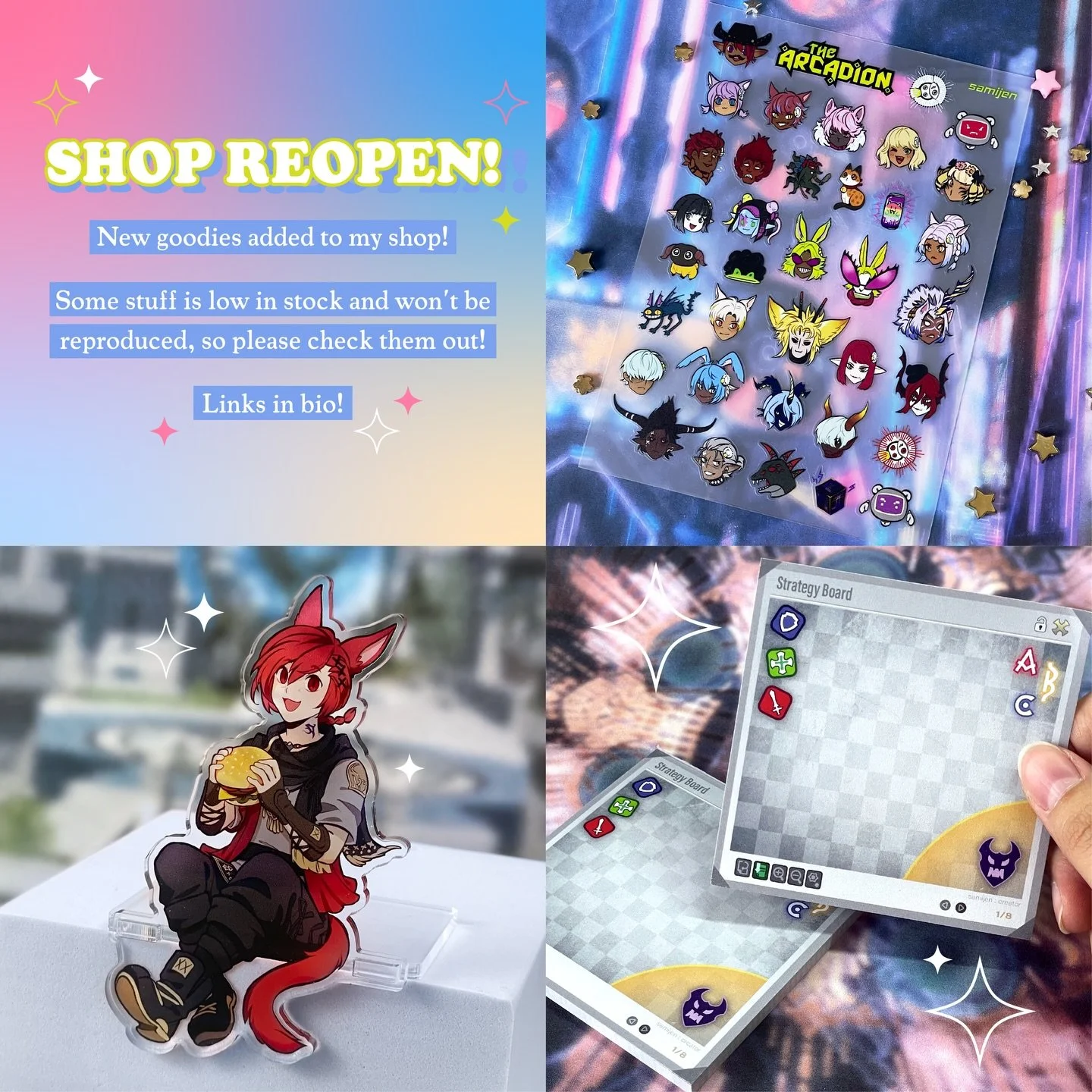 SHOP REOPENED!! Go to samijen.com 💙