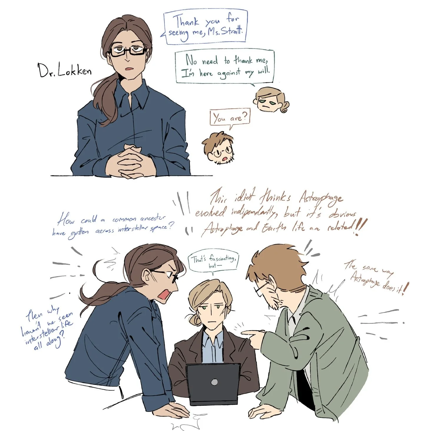 More #projecthailmary doodles from the book! 🚀