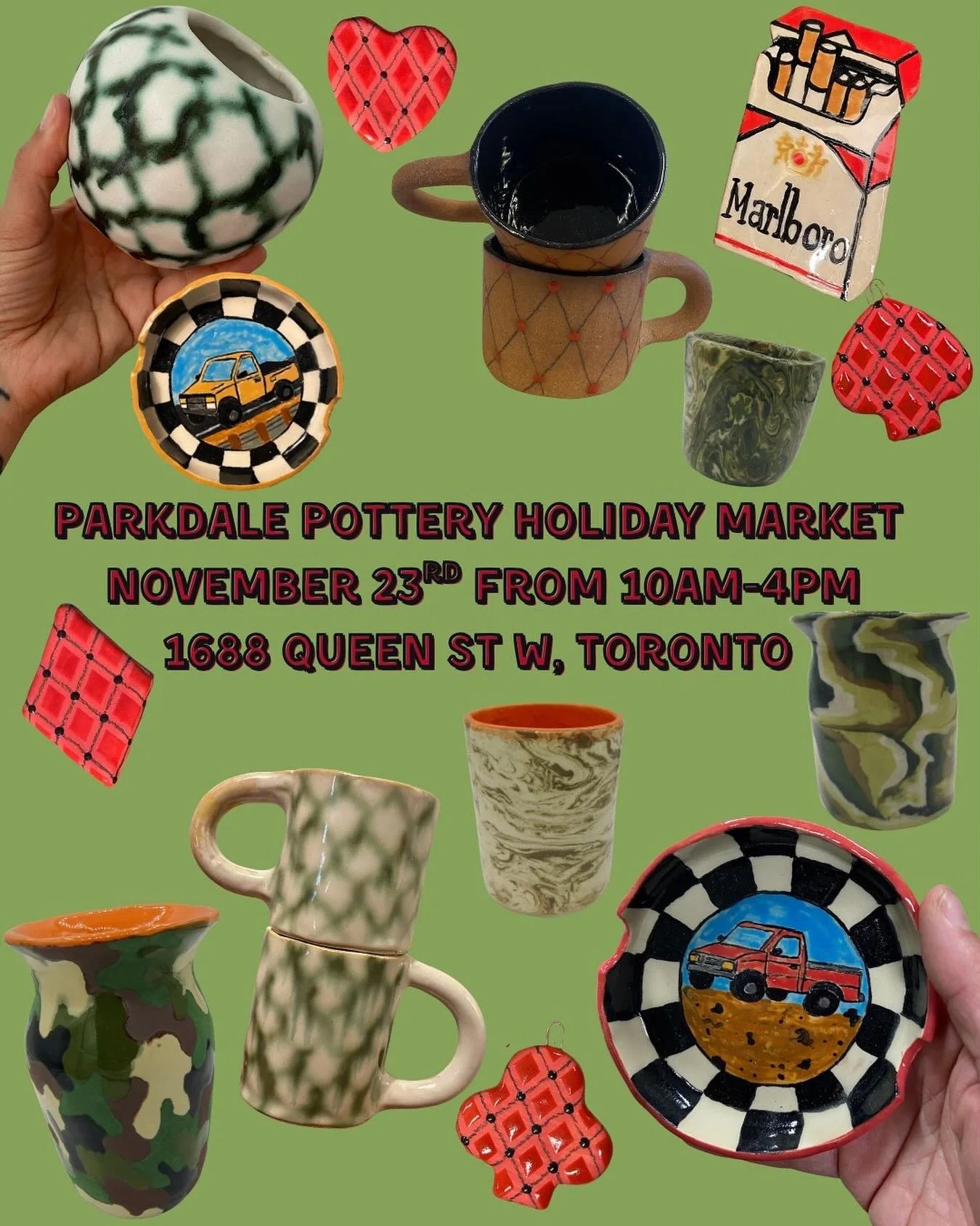 🚨1 WEEK AWAY 🚨 

Come see the pieces in person on Sunday November 23rd at @parkdalepottery 

HOPE TO SEE YOU THERE !!

#ceramicsofinstagram #ceramics #ceramicsale #torontoevent #pottery 

ARE YOU COMING TO THE SALE?