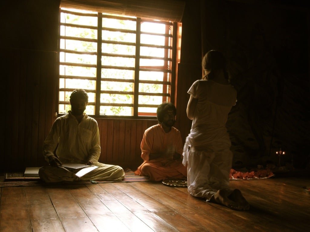 Teenagers in Yoga Center (SVYASA)