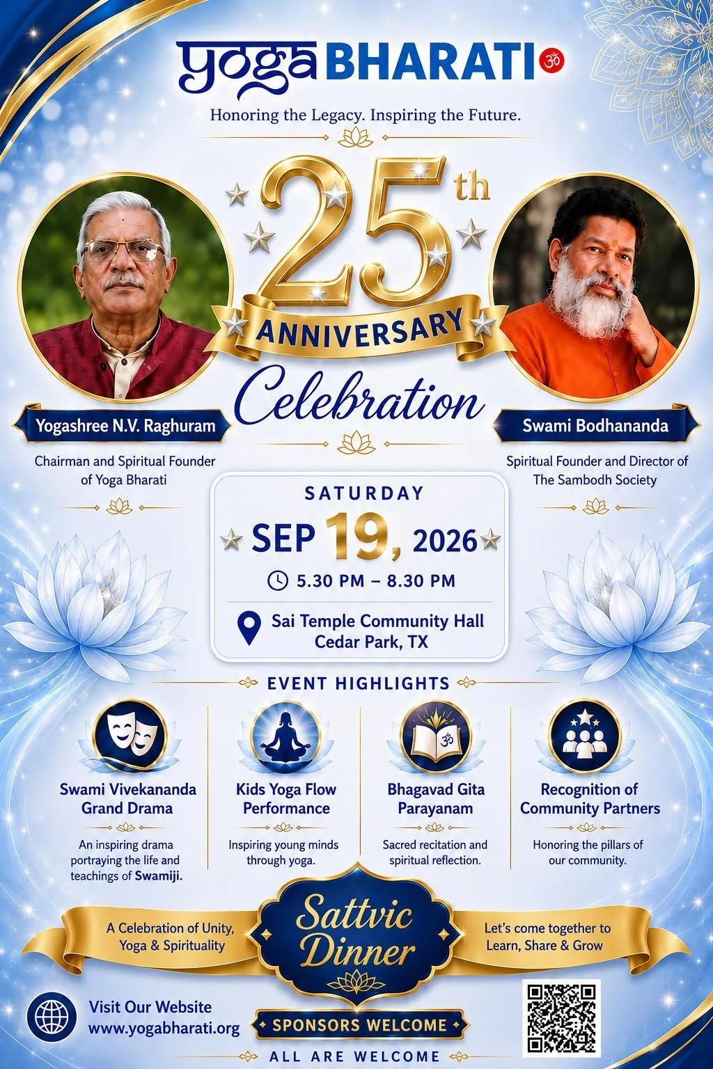 Yogabharati Silver Jubilee Celebration - Austin