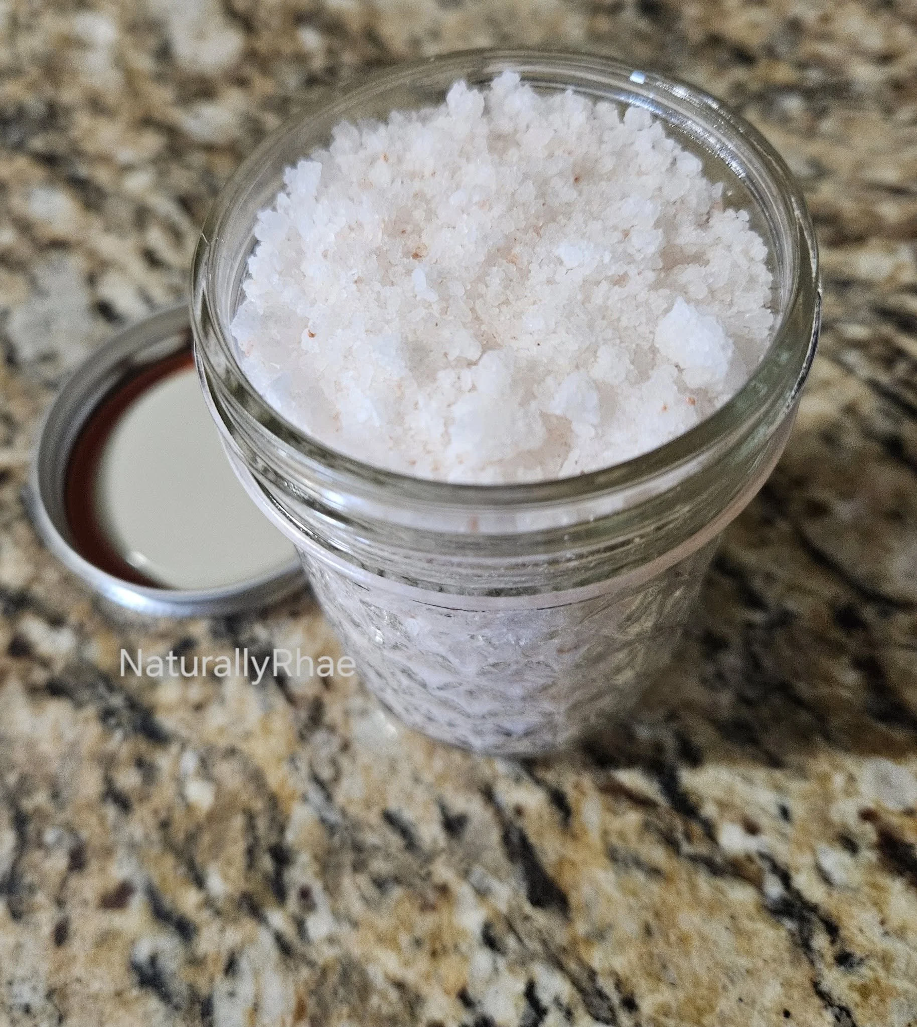 Salt soak in jar