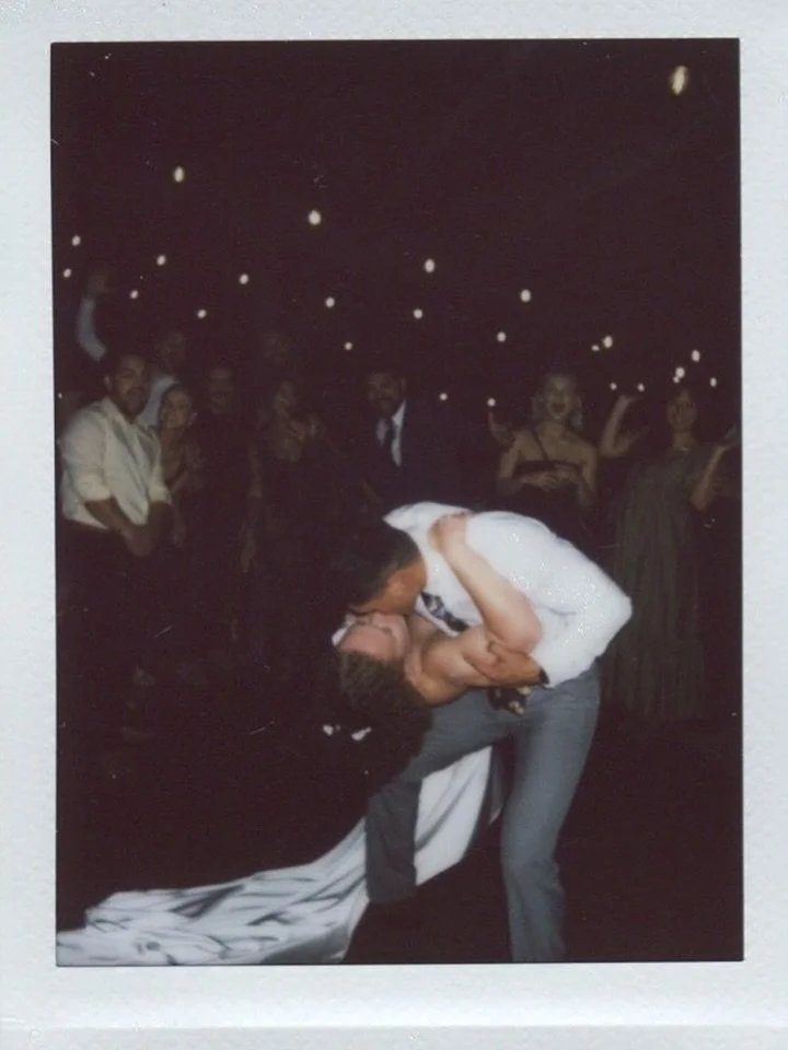 champagne smudged polaroids of the Casta&ntilde;edas!! 🥂🍾