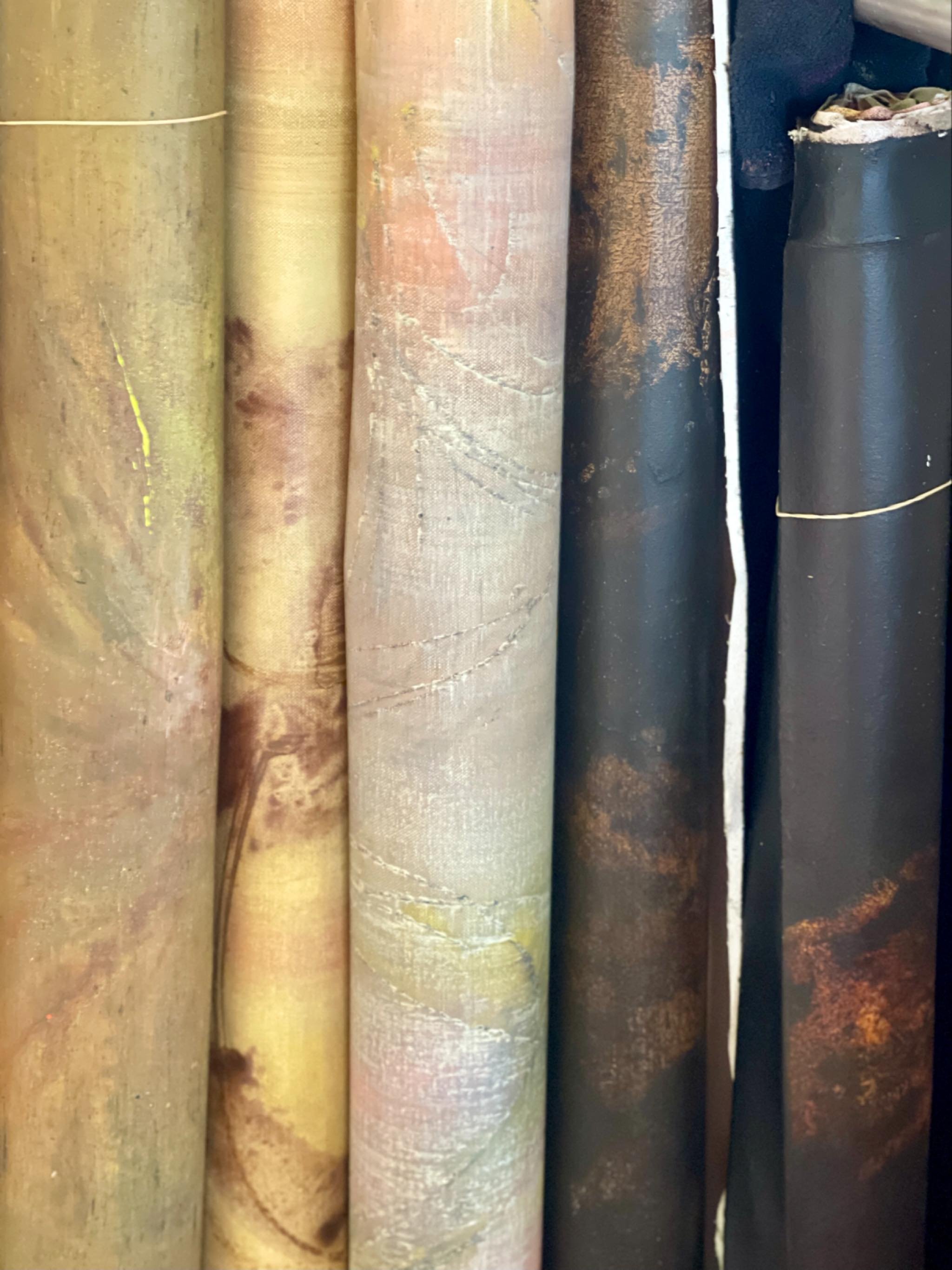Canvas rolls reminding me of fabric