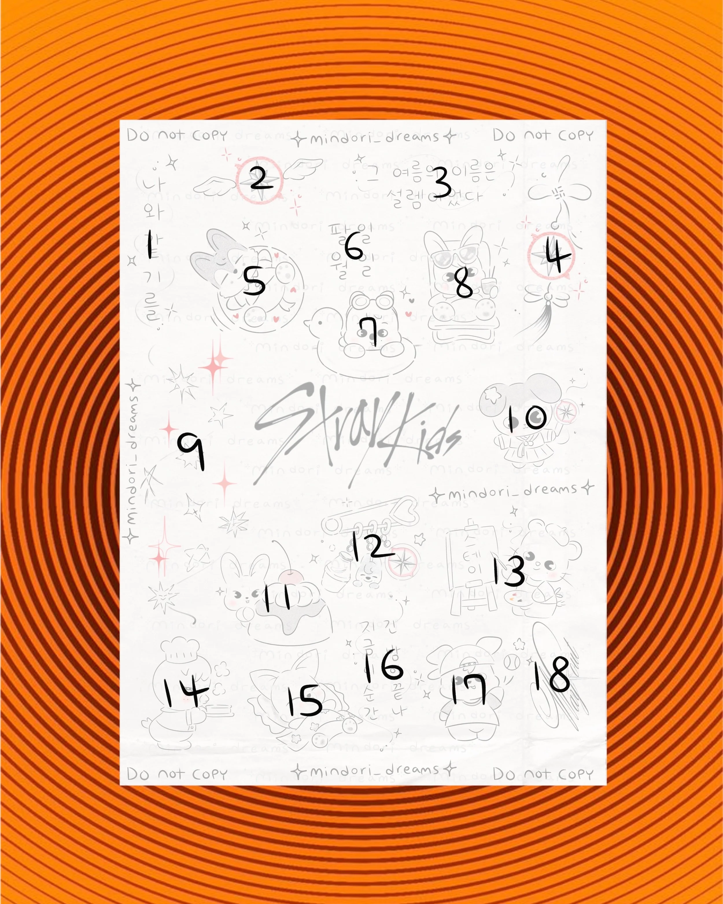 stray kids inspired tattoo flash tattoo designs kpop inspired tattoos from mindori dreams seoul korea