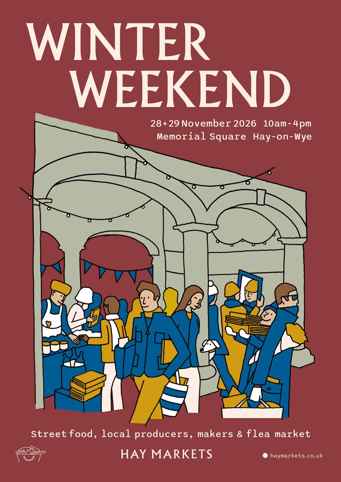 Hay Markets Winter Weekend 2026 poster by Joby Barnard