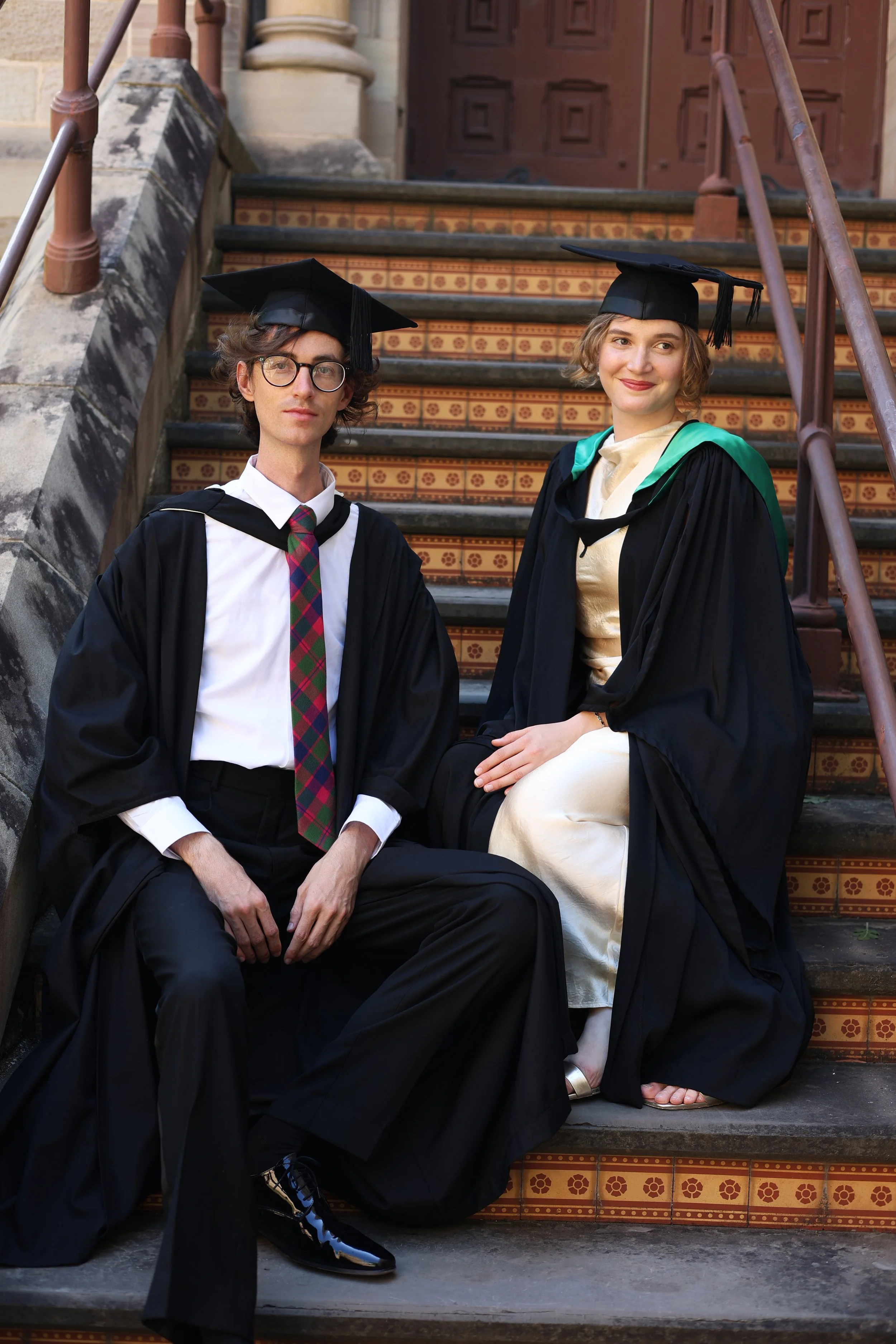 University of Adelaide Graduation Ceremony: pictured with friend, Maria Tynan (2026)