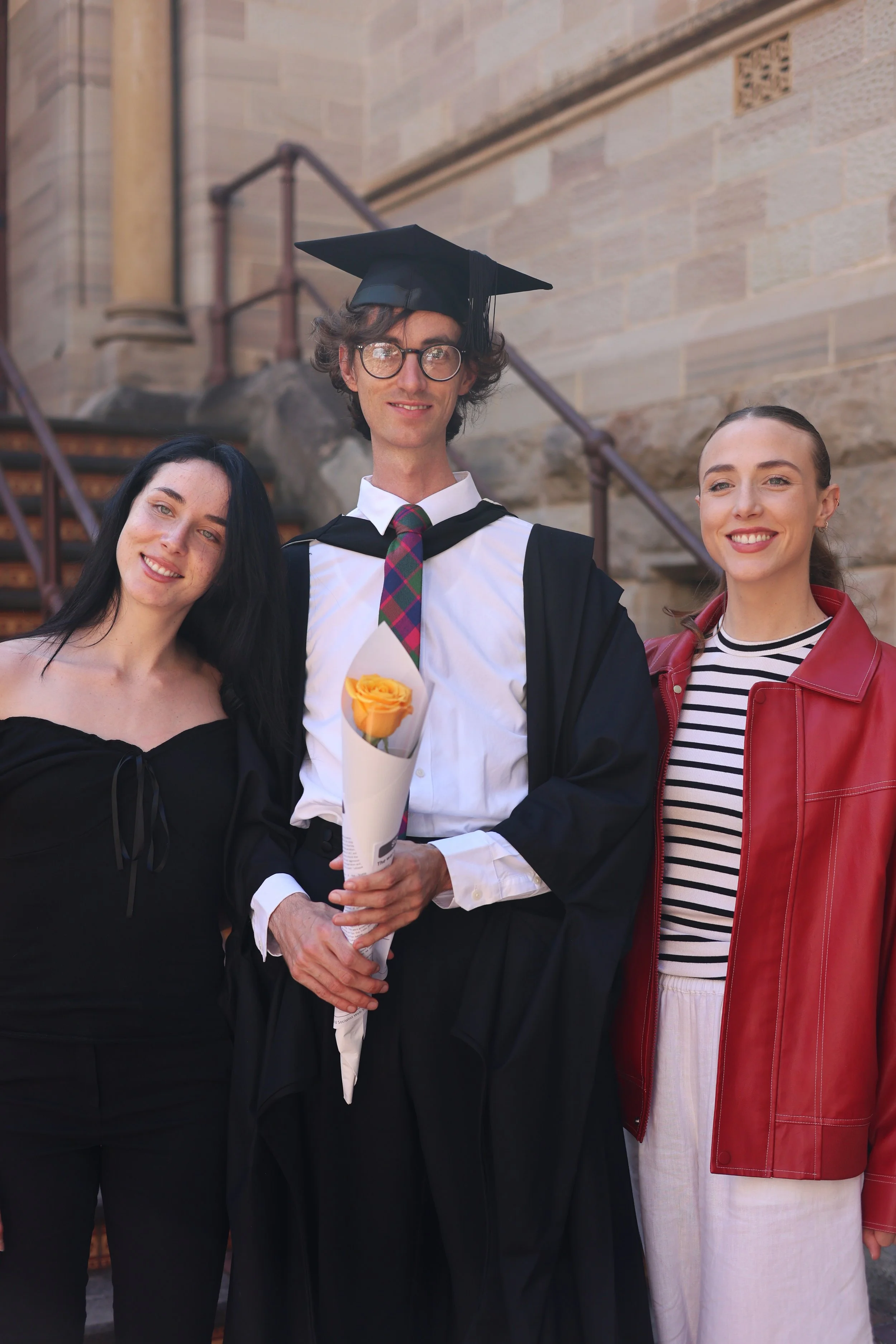 University of Adelaide Graduation Ceremony: pictured with sisters, Myah & Havana (2026)
