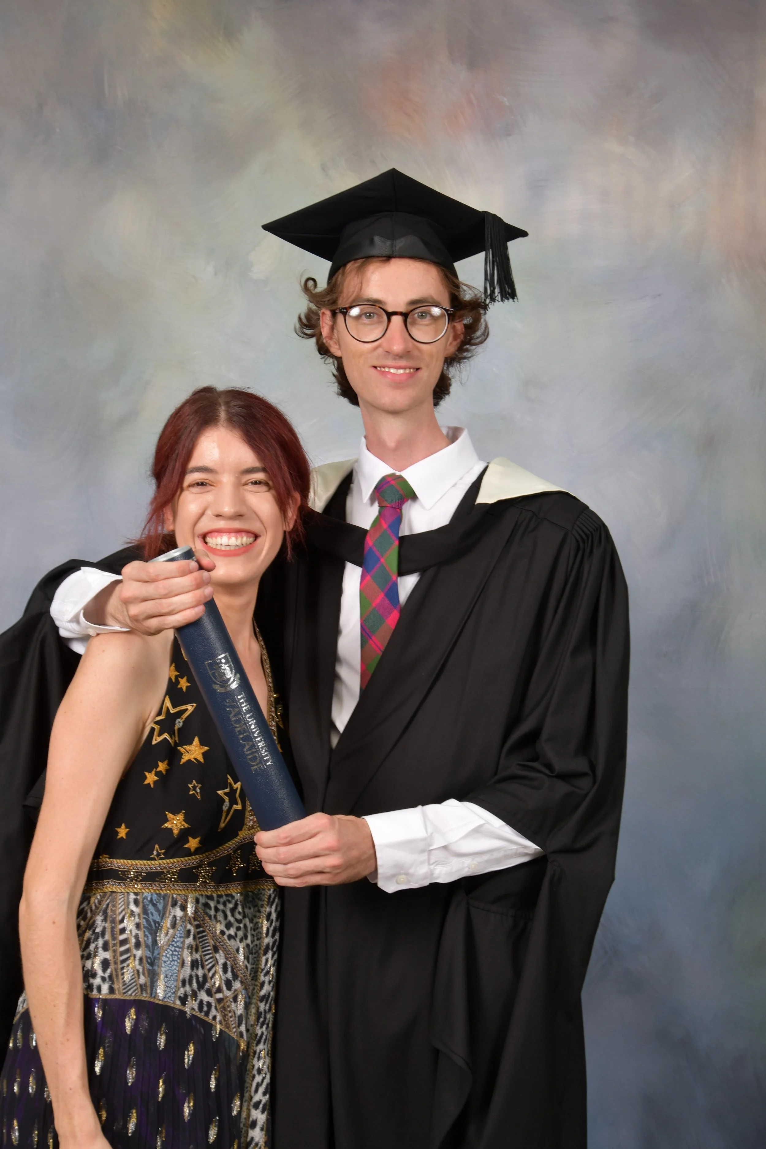 University of Adelaide Graduation Ceremony: pictured with girlfriend, Sally (2026)