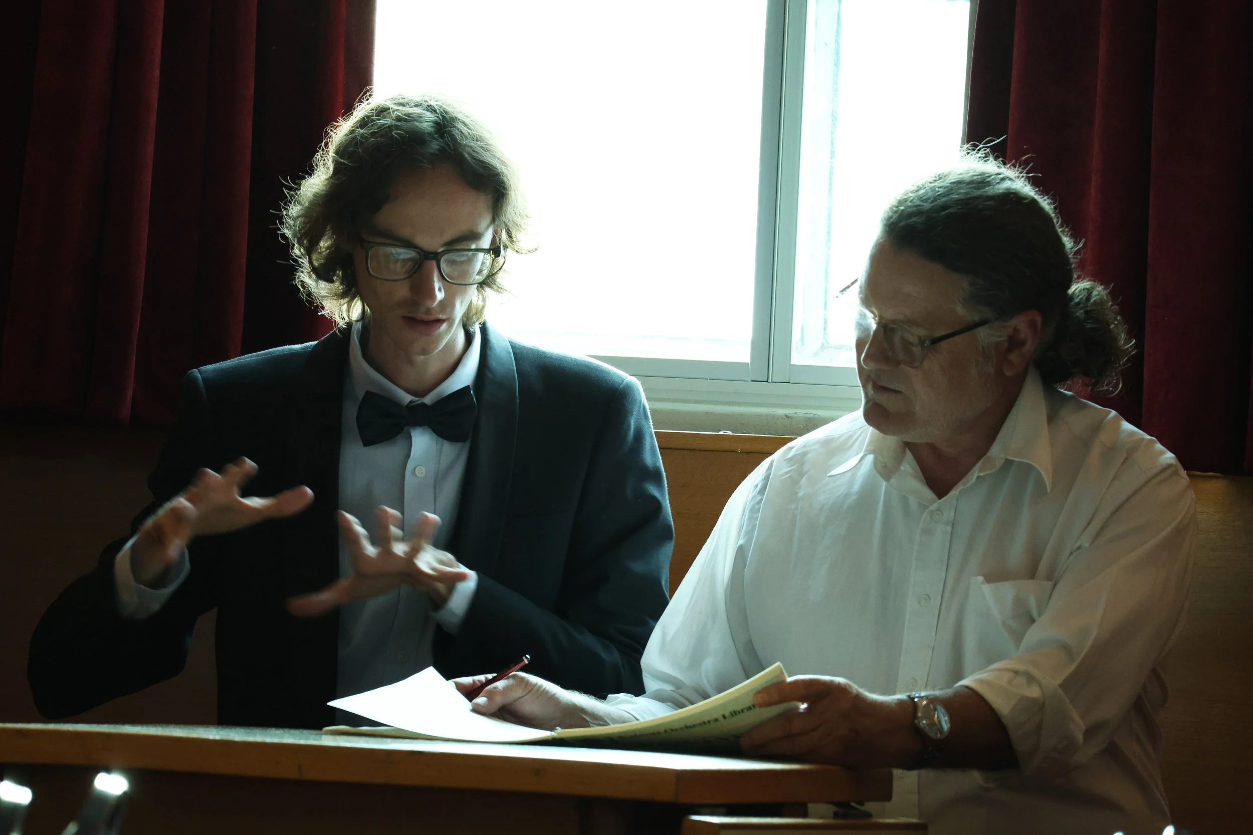 with conductor Philip Paine at the Burnside Ballroom (2025)