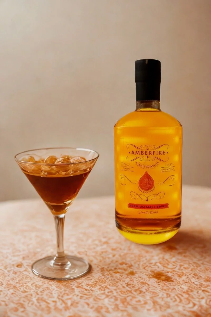 Amberfire Premium Malt Spirit Rob Roy-Cocktail