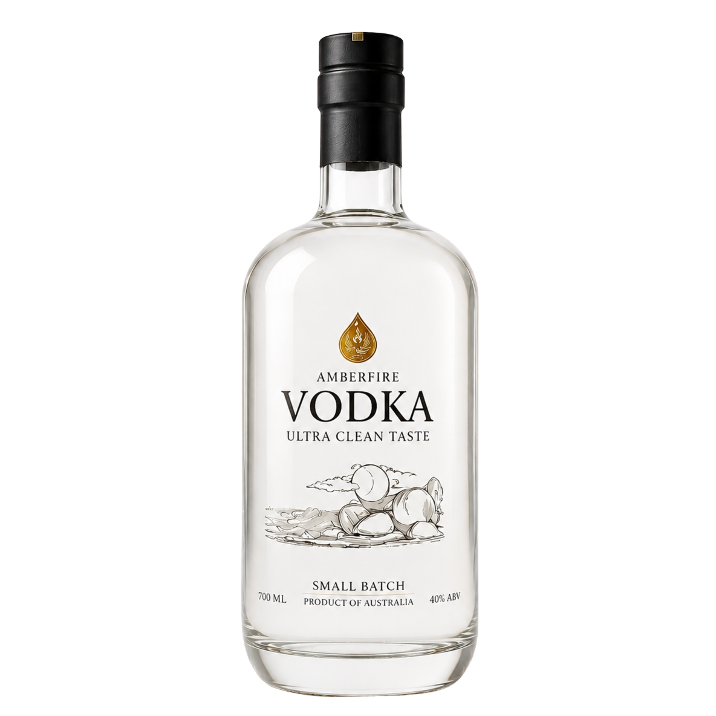 Transparent BG Amberfire Utra clean vodka hero image 290626.png