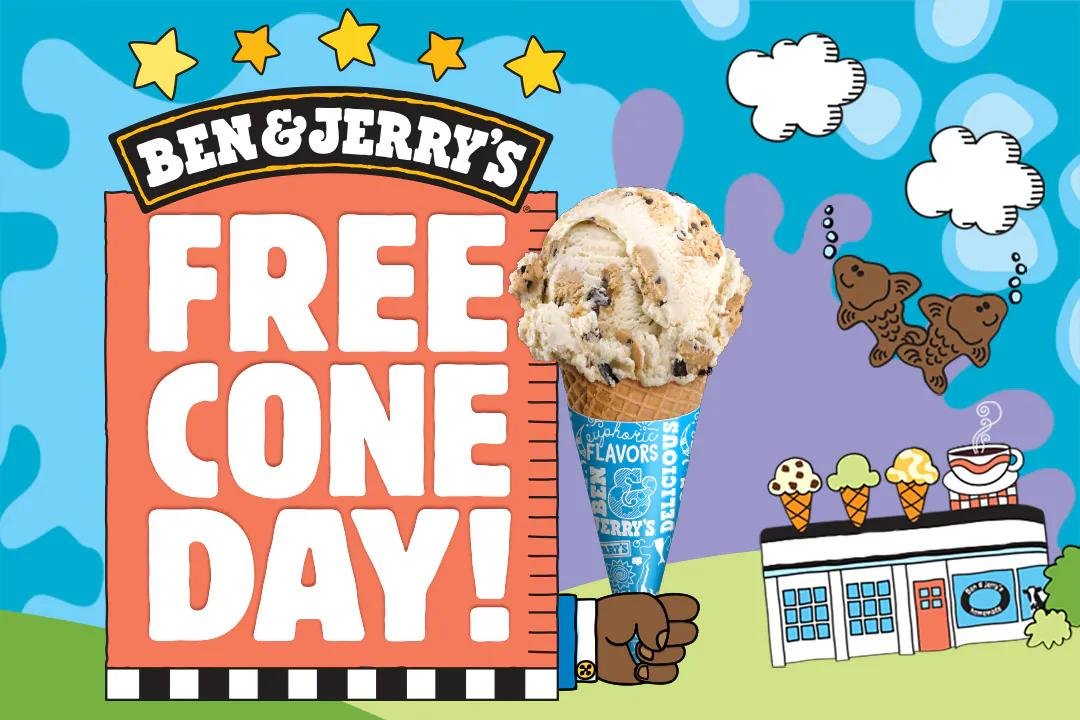 Time to Line Up for Ben &amp; Jerry’s Free Cone Day!