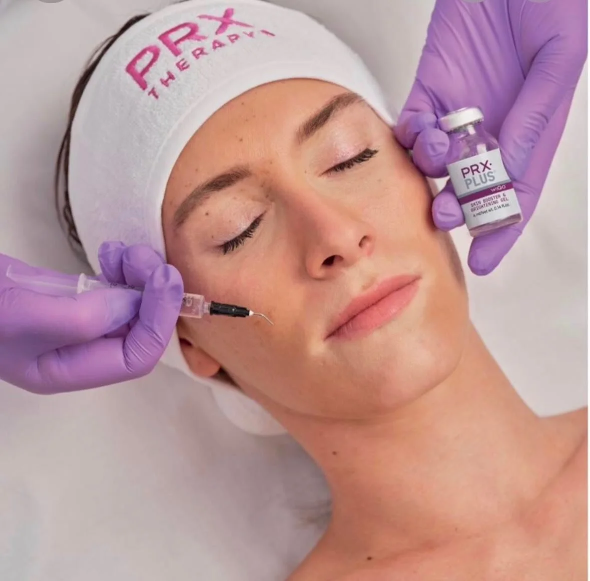 PRX Plus is a next-generation, non-peeling skin treatment designed to improve skin quality, texture, firmness and radiance without traditional downtime. PRX Plus is applied, not injected with little to no downtime and immediate results.