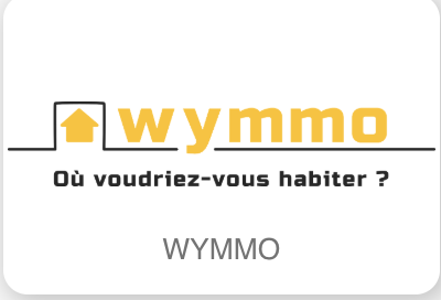 Logo de la marque Wymmo avec le texte "Où voudriez-vous habiter ?" en dessous.