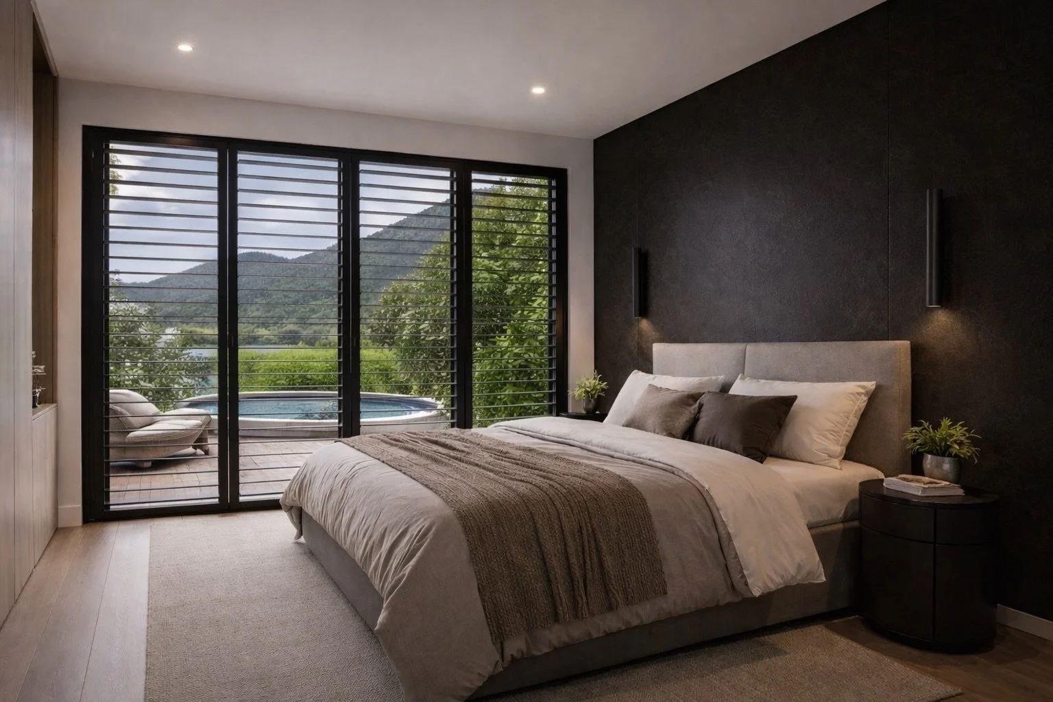 The build has just begun, but the vision is clear: dark tones, soft textures, and a bedroom designed to feel calm, private and luxurious.

#Cairns #greatbarrierreef #cairnsaccommodation #beach #tropicalescapes