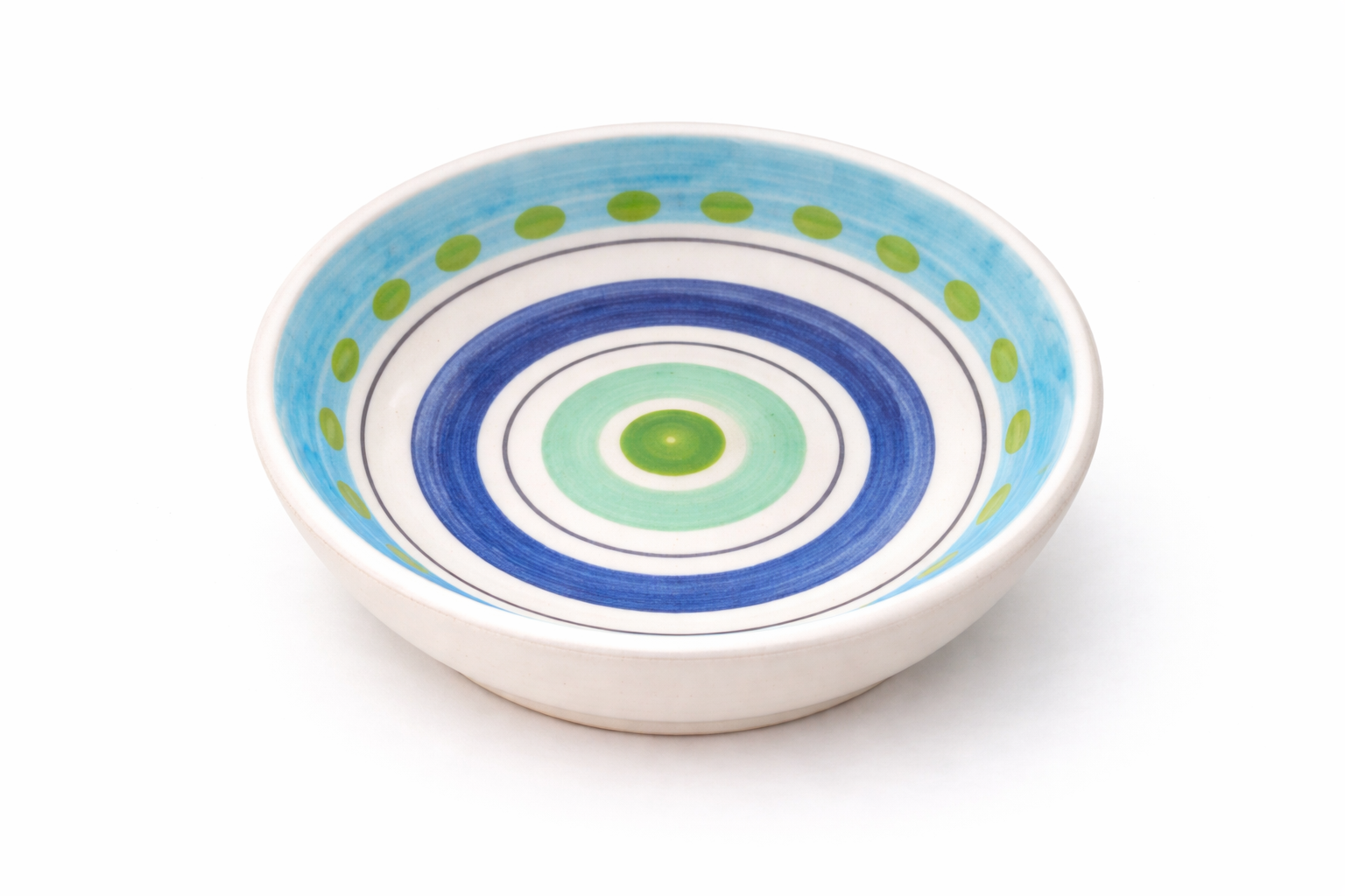 Coupelle décorative en céramique peinte à la main, pièce unique