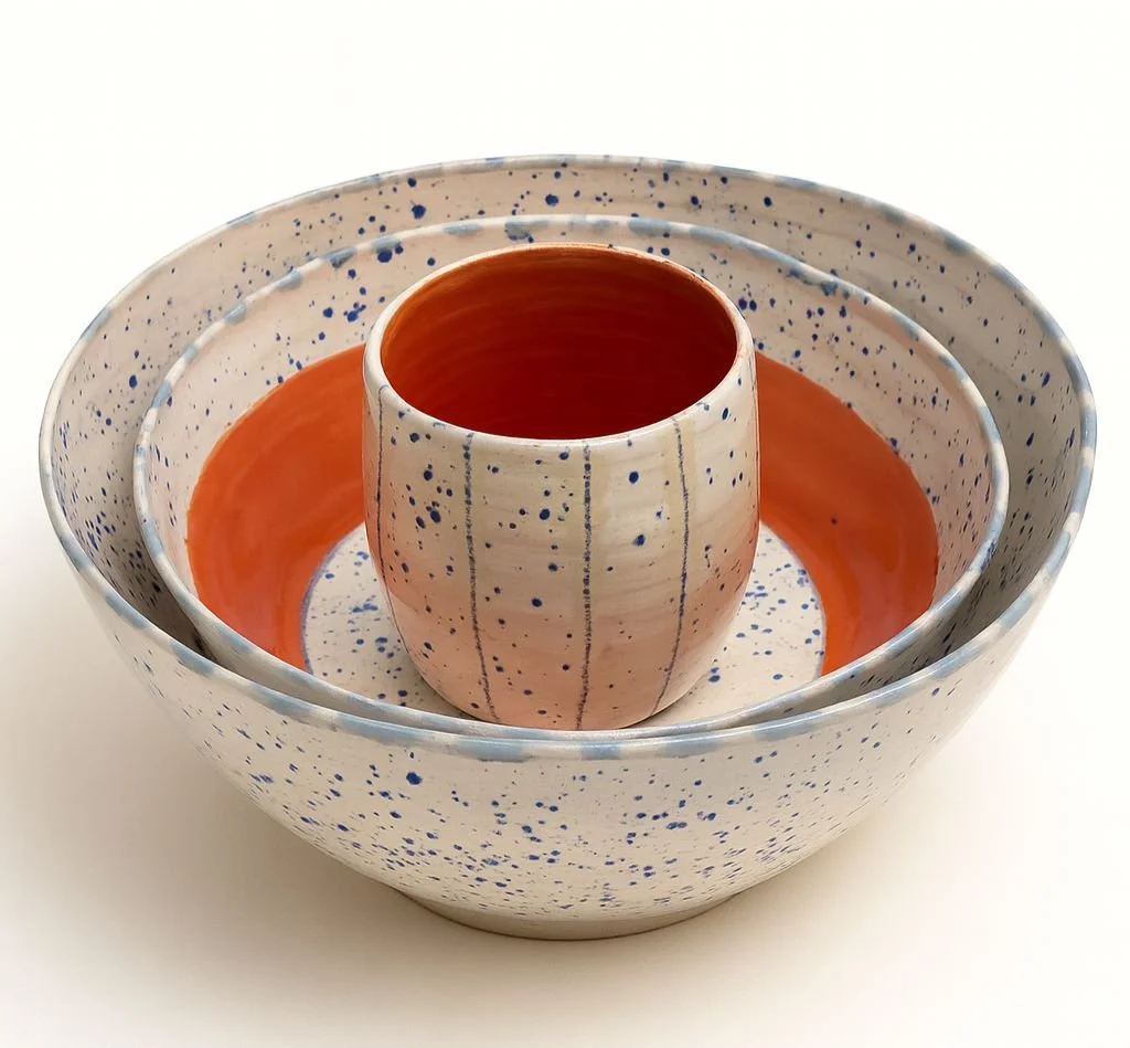 Ensemble Éclats Terre & Bleu - 3 pièces