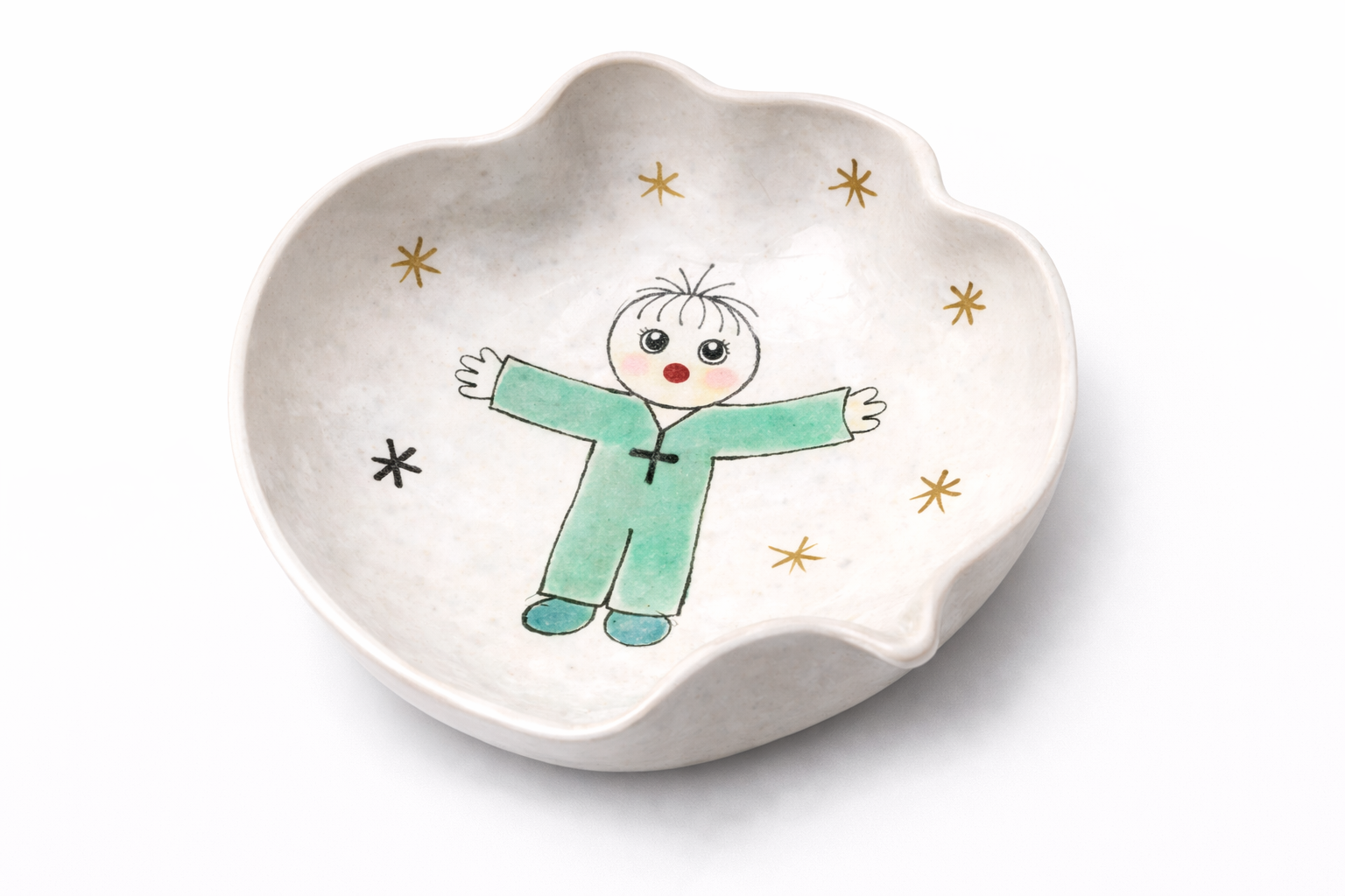 Coupelle ange en céramique artisanale, faite main à Paris