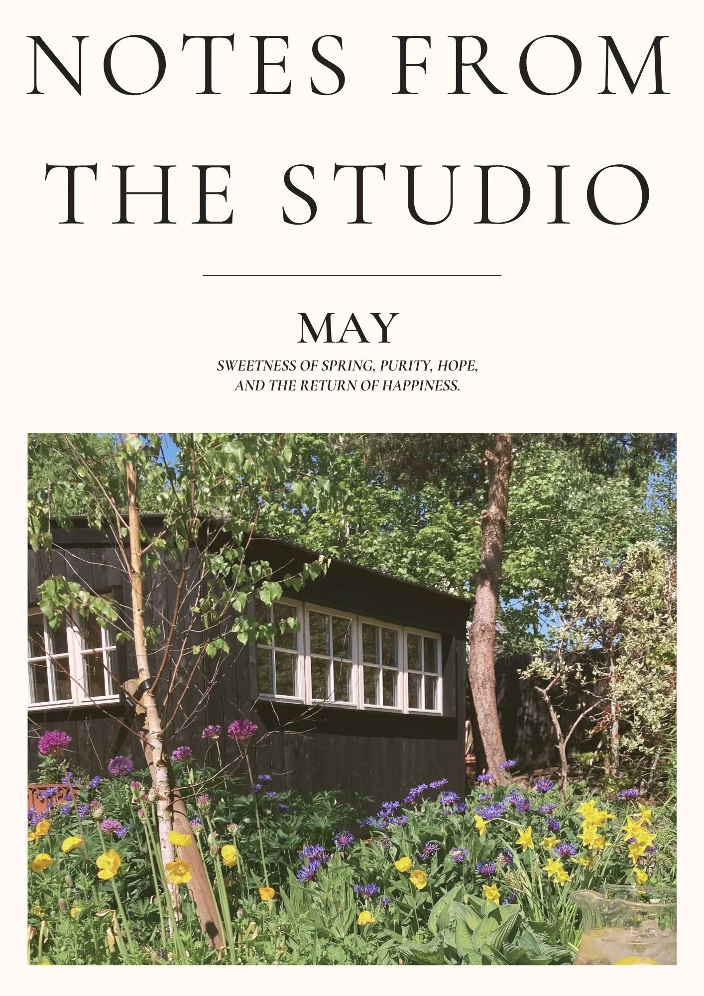 Notes from the Studio - May