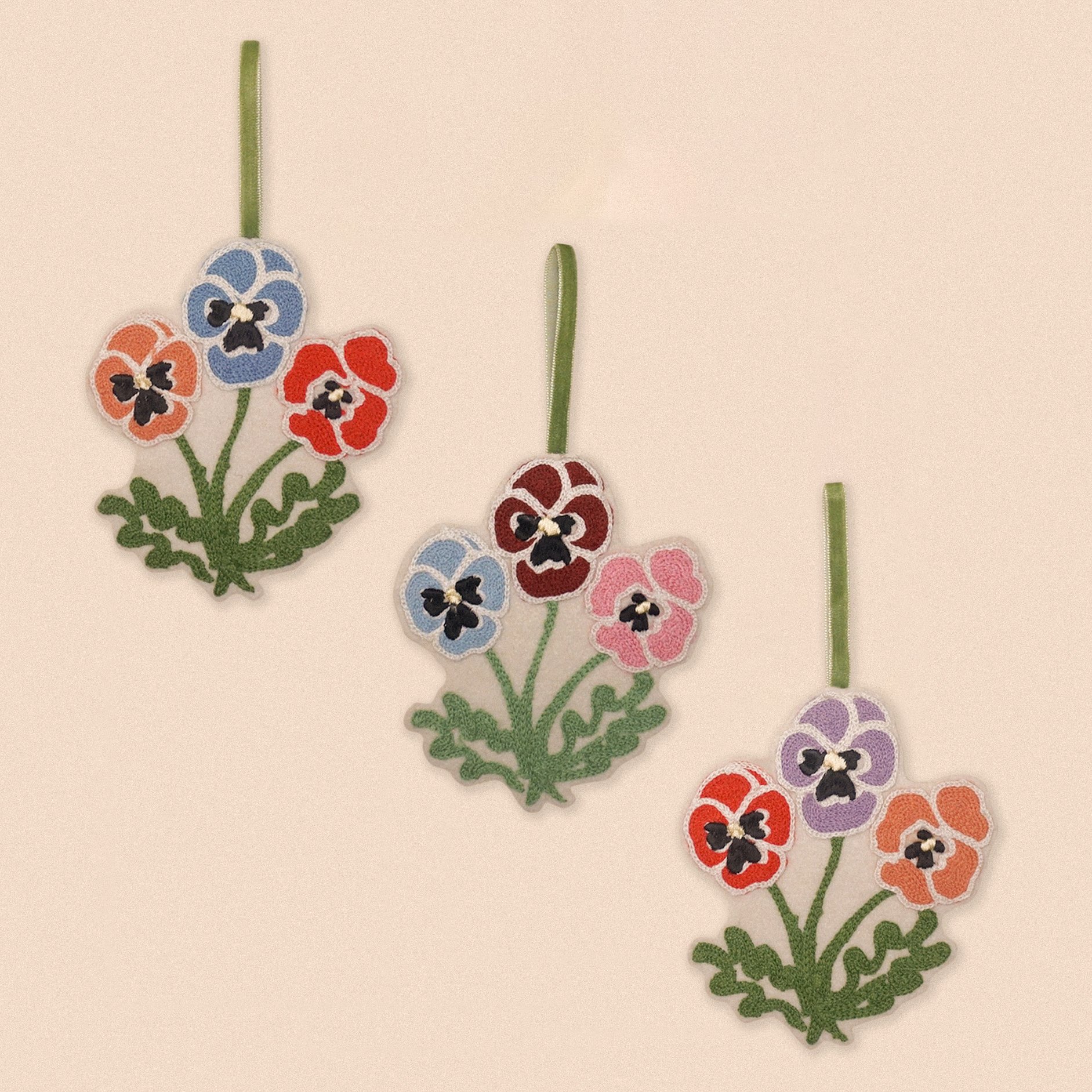 Winter Pansy Christmas Decoration
