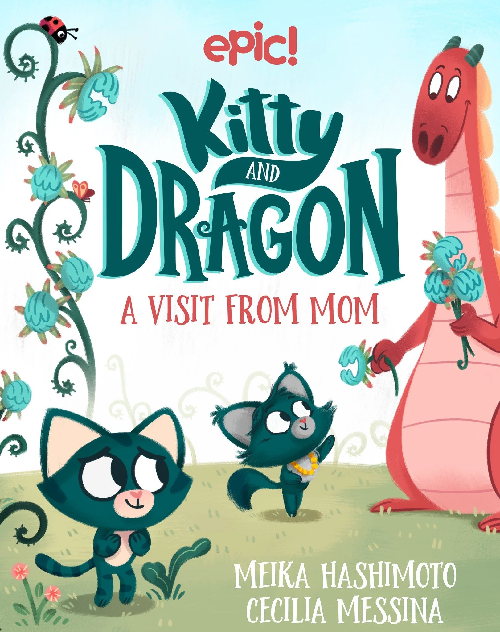 Kitty and Dragon number 14, titled "A Visit From Mom" is now live on Epic!

It was a true pleasure working on this book from this series written by Meika Hashimoto and originally illustrated by Gillian Reid.

@epic4kids  @brightagencypublis