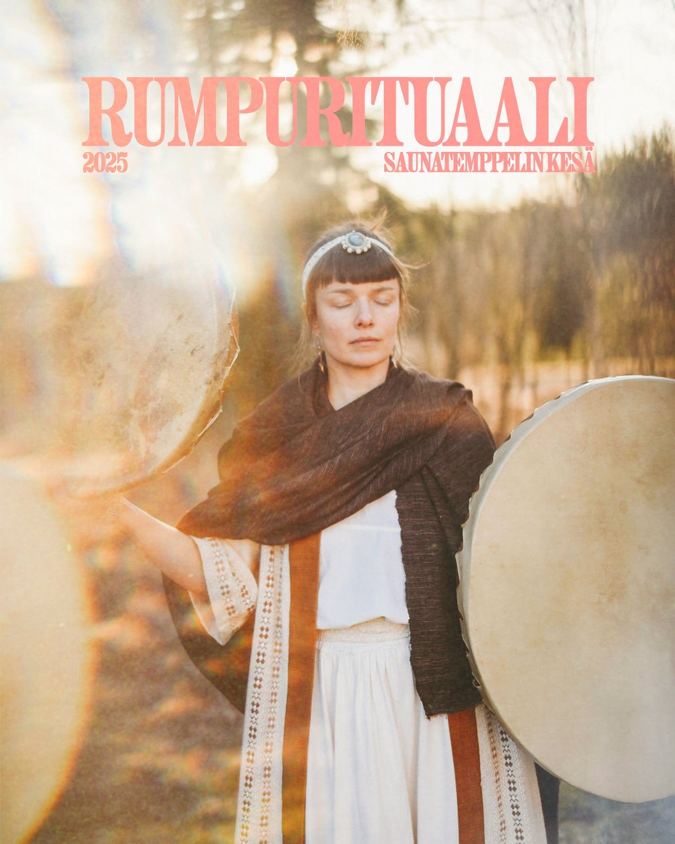 Rumpurituaali Saunatemppelill&auml;
T E M P P E L I N&nbsp; K E S &Auml;

TO 26.6 KLO 21.00-22.30 TO 7.8. KLO 21.00-22.30 TO 25.9. KLO 15.30-17.00 
Rumpurituaali on meditatiivinen &auml;&auml;nimatka, jossa keh&auml;rummun syke ja vapaasti virtaava i