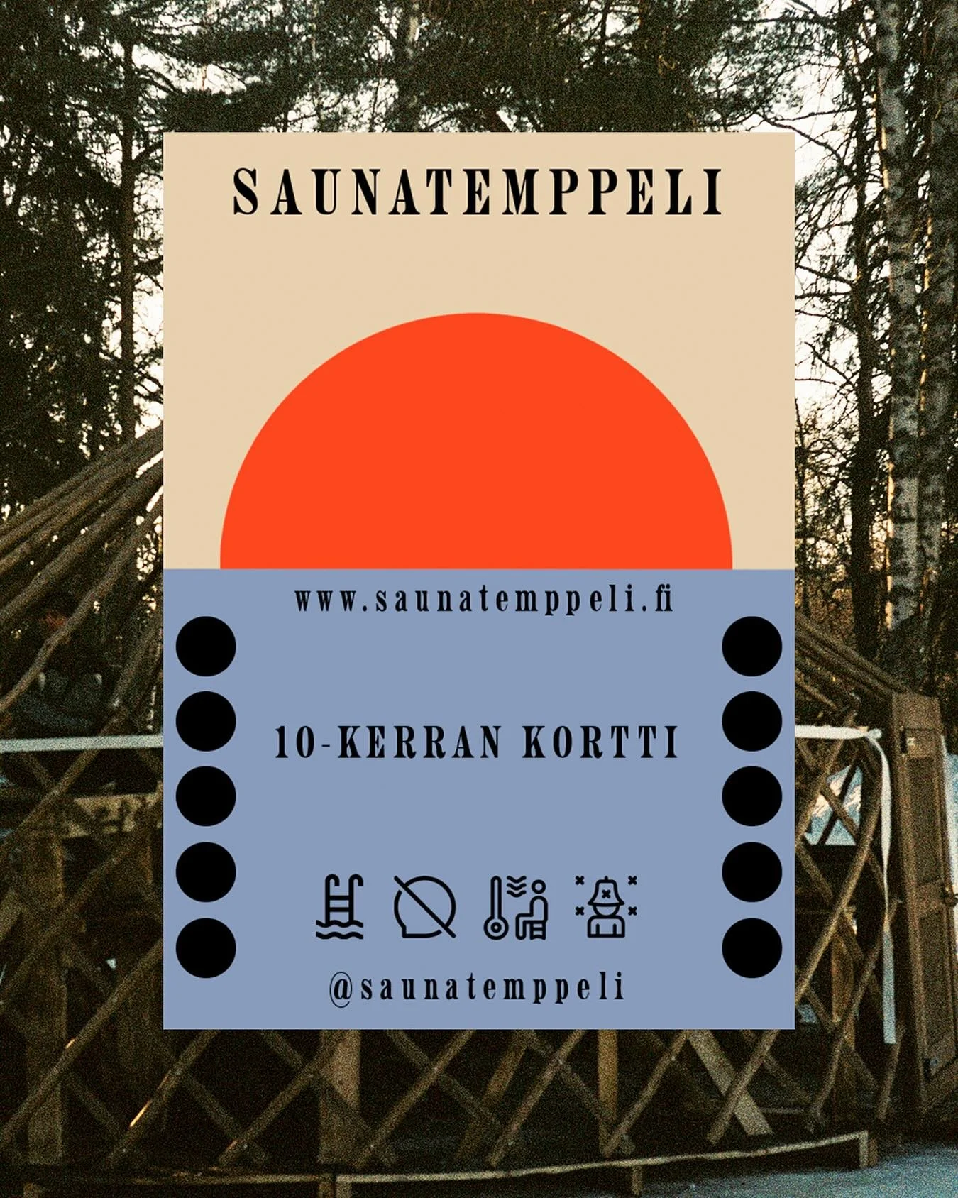 10-kerran kortit lipunmyynnist&auml; 85&euro; tsibale!

We have ten time cards now for 85&euro; each!

N&auml;kyy lavolla!

🛖