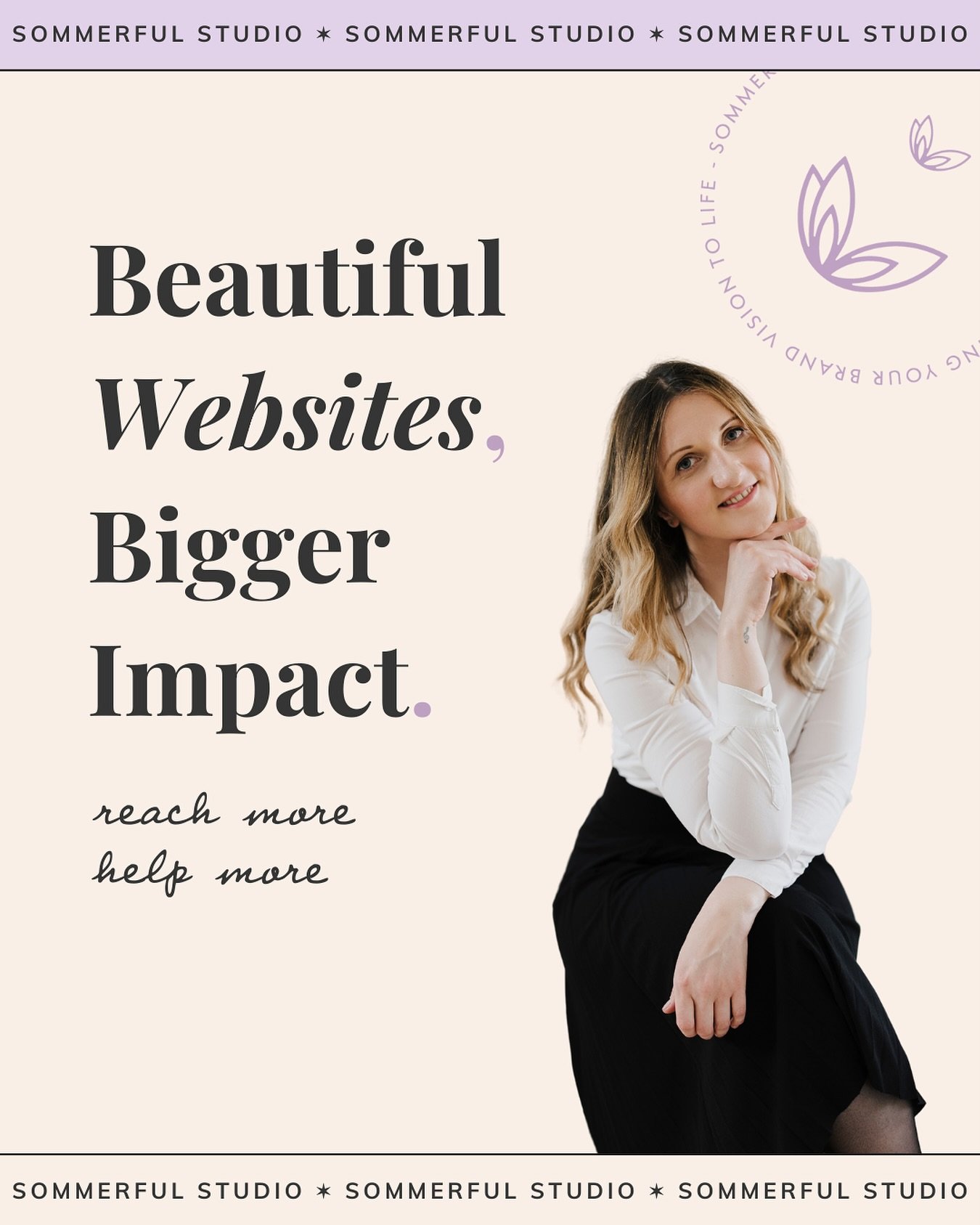 Your work is all about making a positive impact, and your website should do the same. ✨💜

That&rsquo;s why I design Squarespace templates for coaches, therapists, wellness experts, and purpose-driven entrepreneurs. 

Supporting entrepreneurs who are