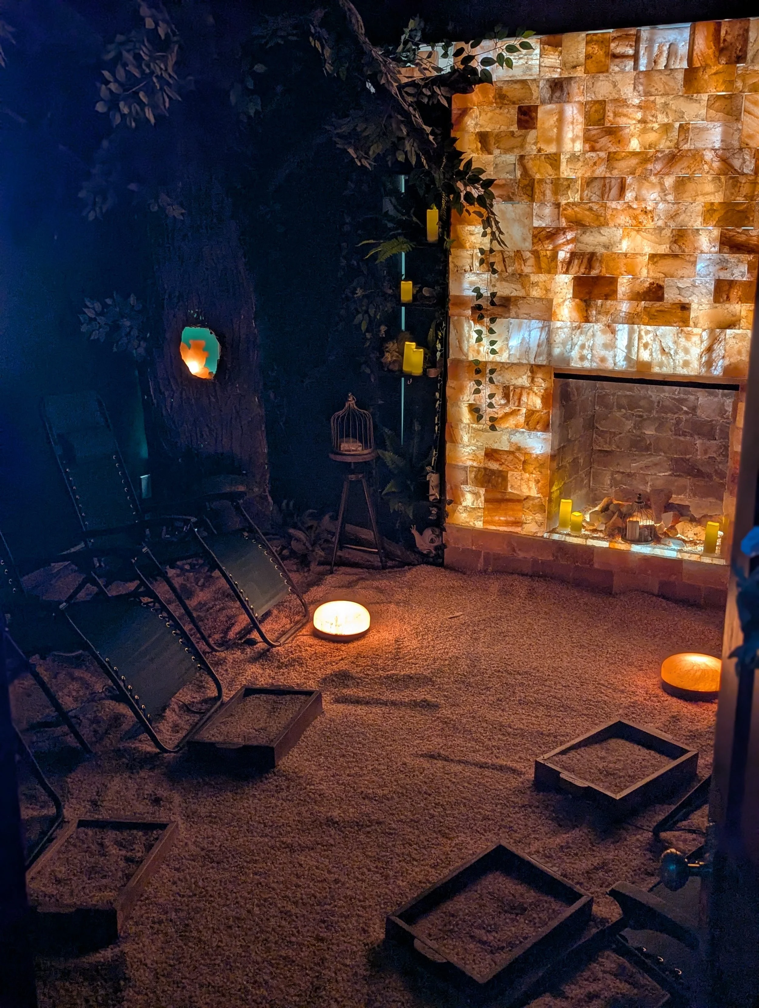 salt room with salty unlimited banner