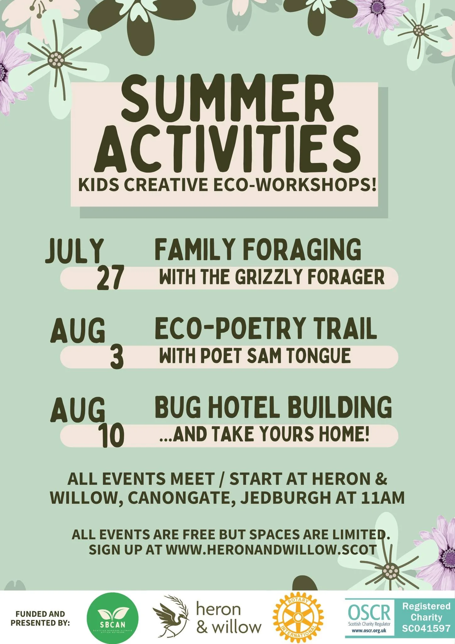 Eco-Poetry trail with poet Sam tongue