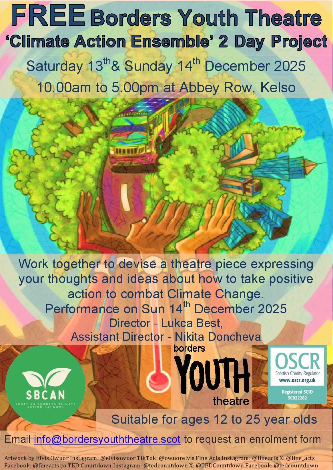 Borders Youth Theatre Weekend Project:Climate Action Ensemble 