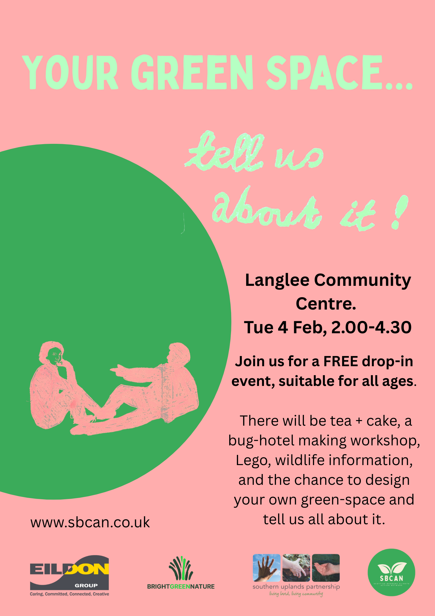Free tea and cake - tell us about your green space langlee! (Copy)