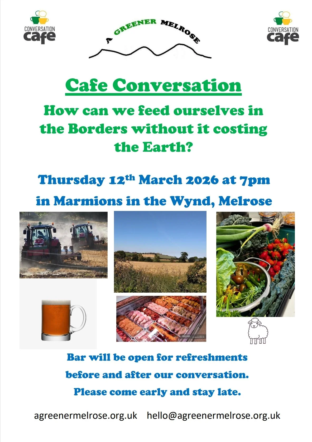 Cafe Conversation at Marmions, Melrose