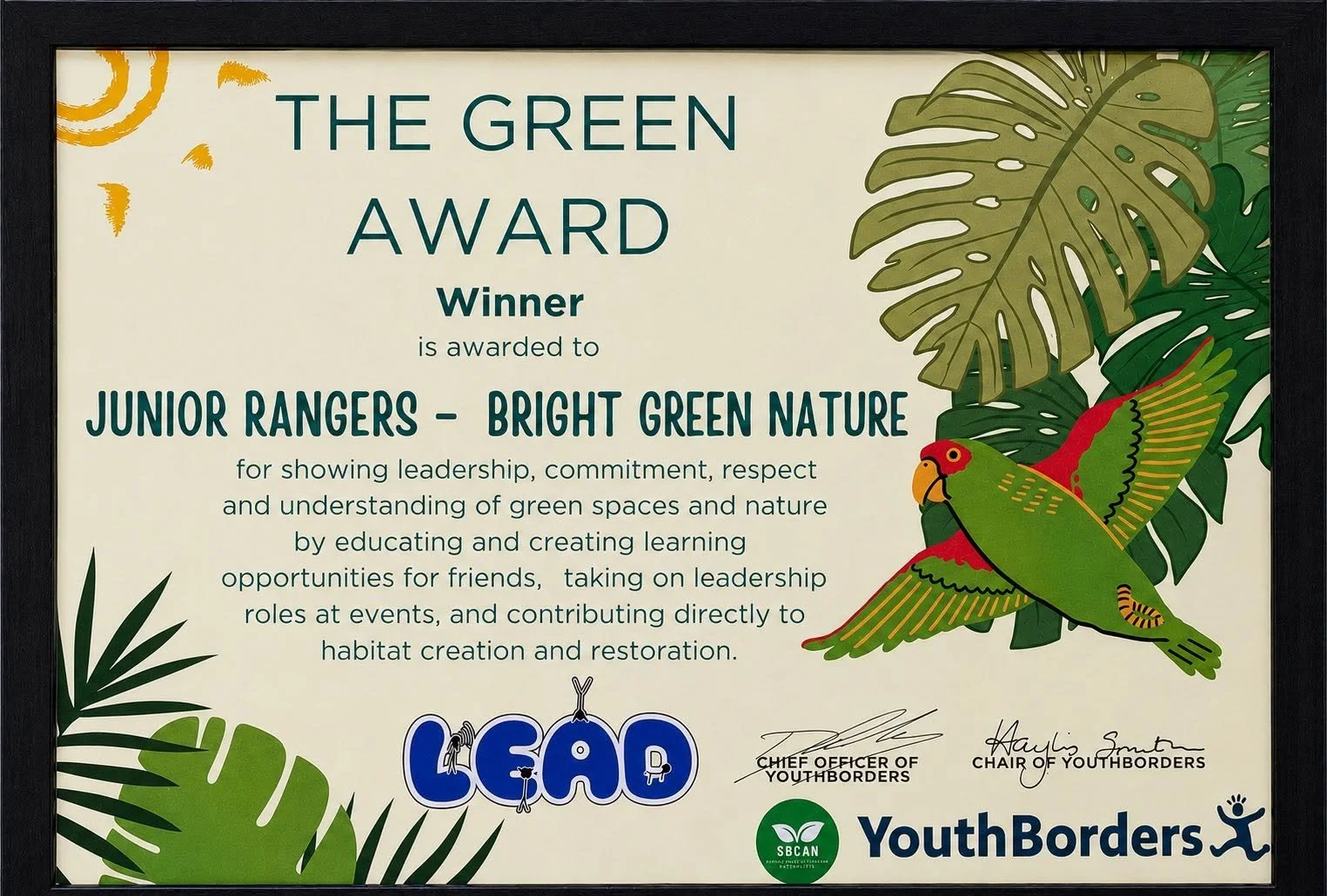 And the green award goes to…