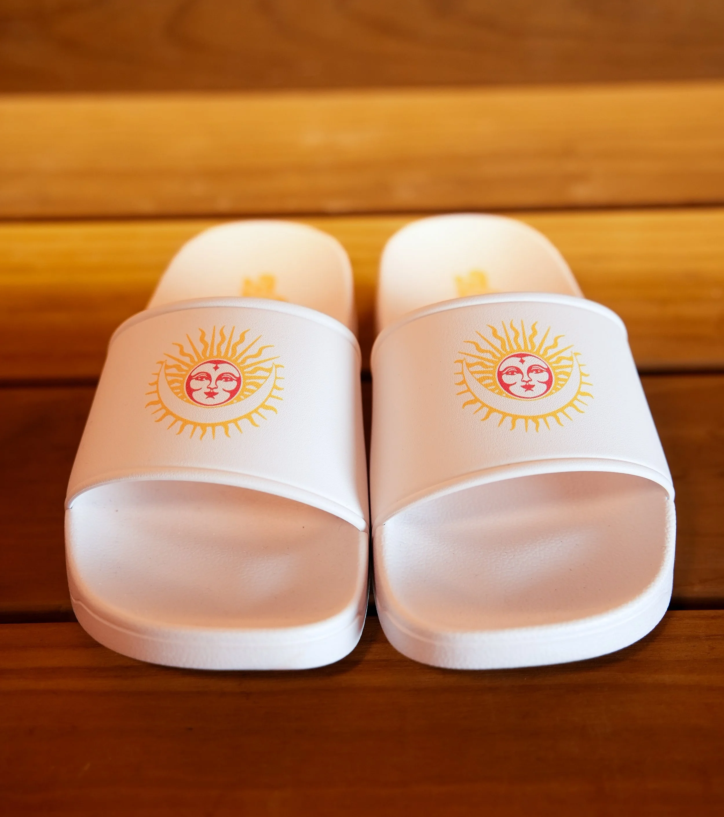 Hot Cold Club White Slide Sandals
