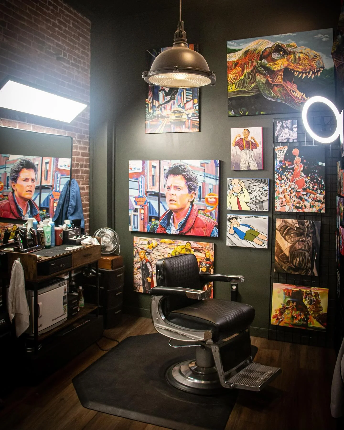 Alex has some new artwork on display at The Barber Room 🖼️