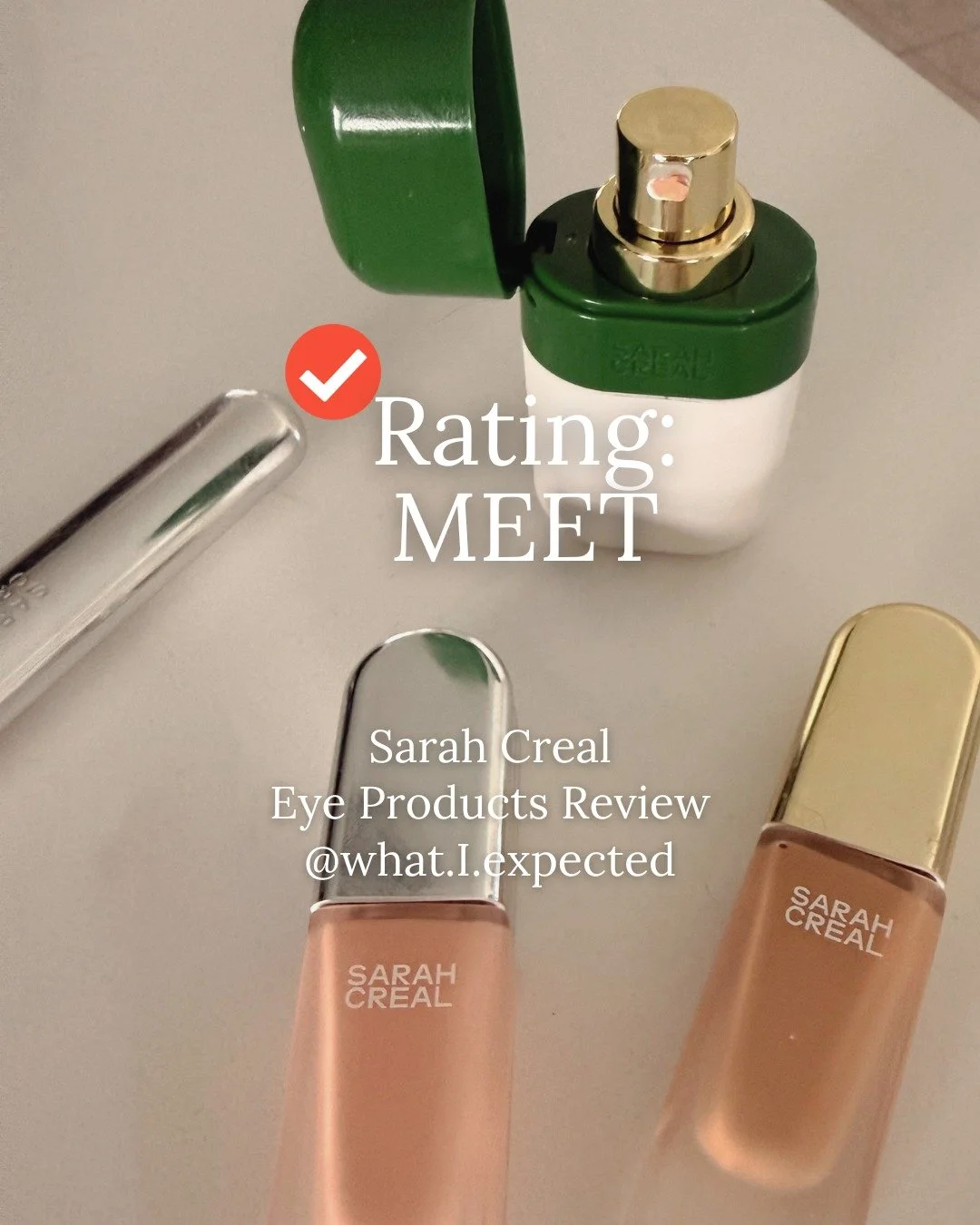 Rating: MEET

There has been a lot of Sarah Creal hype in my feed, so I wanted to try it, even though I knew it would not be an everyday or long-term fit for me.

Unless I&rsquo;m being professionally filmed or photographed, I do not wear much makeup