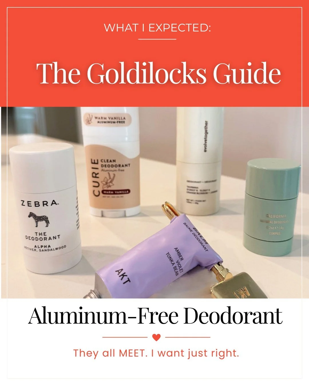 Making a decision in a crowded category is hard. The question is not always whether the products will do what they say. Sometimes the real question is which one is actually right for your real life.

So I tested a group of aluminum-free deodorants an
