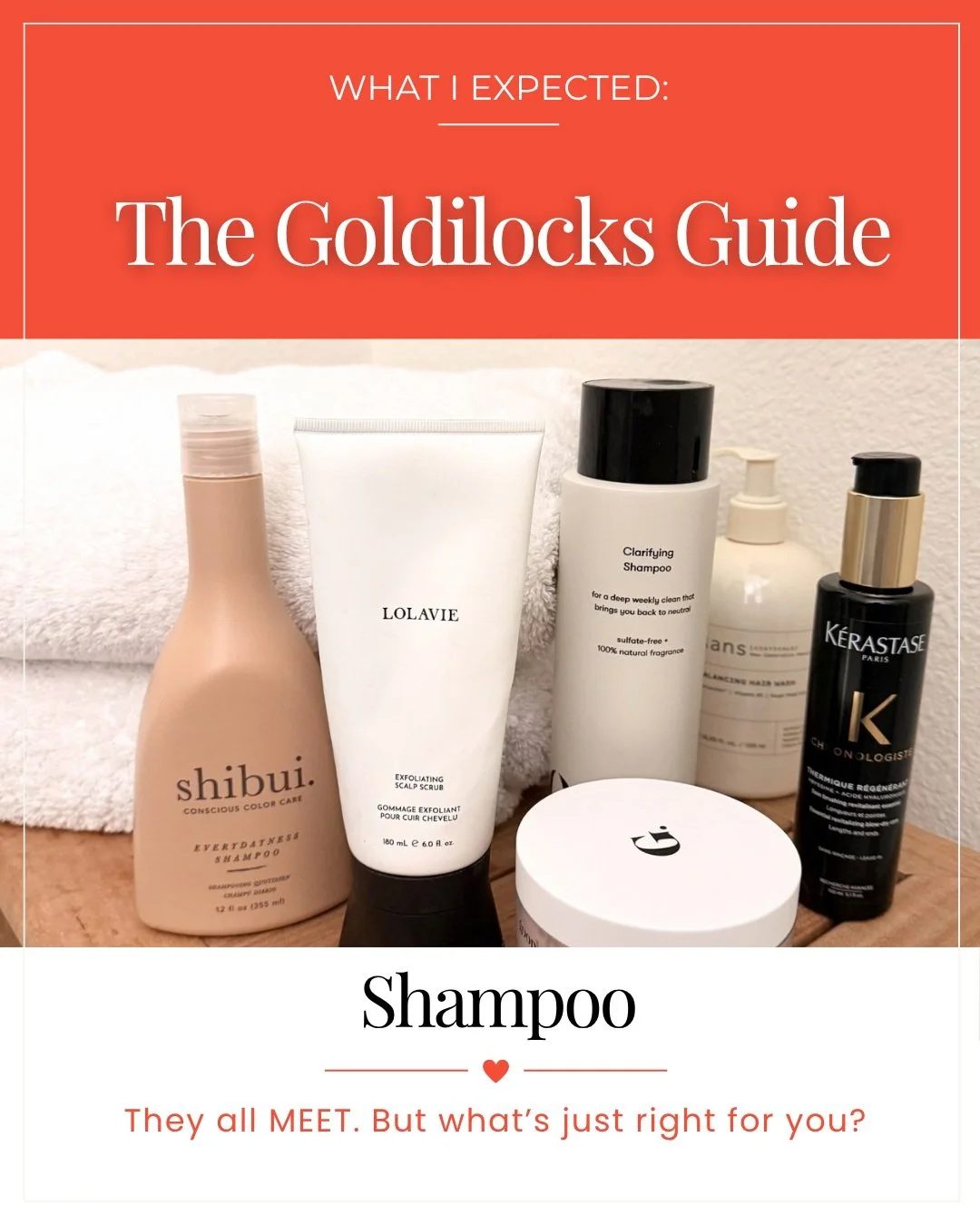 I have a lot of fine, color-treated gray hair, a very sensitive scalp. I also have a household that considers my shampoo community property.

So I&rsquo;ve tried a lot of shampoo.

The good news? Everything that made this Goldilocks Guide is a MEET. 